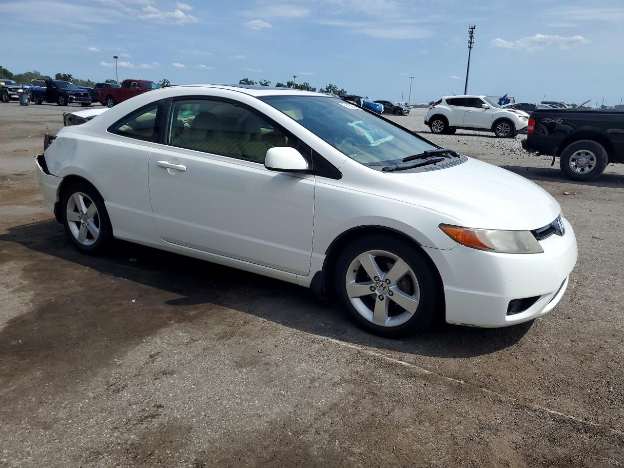 2008 Honda Civic Ex Белый vin: 2HGFG128X8H535005