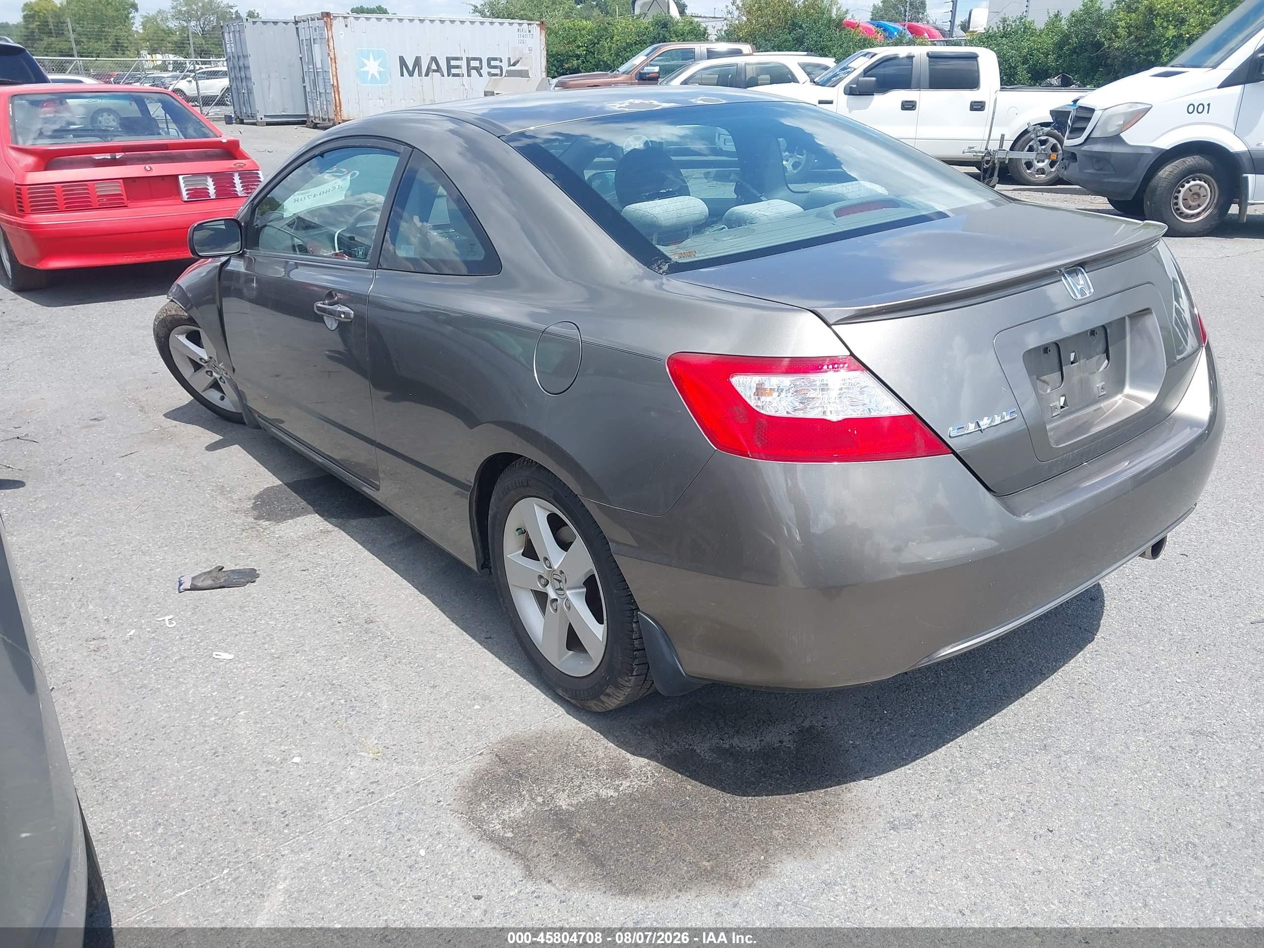 2008 Honda Civic Ex Gray vin: 2HGFG128X8H539555