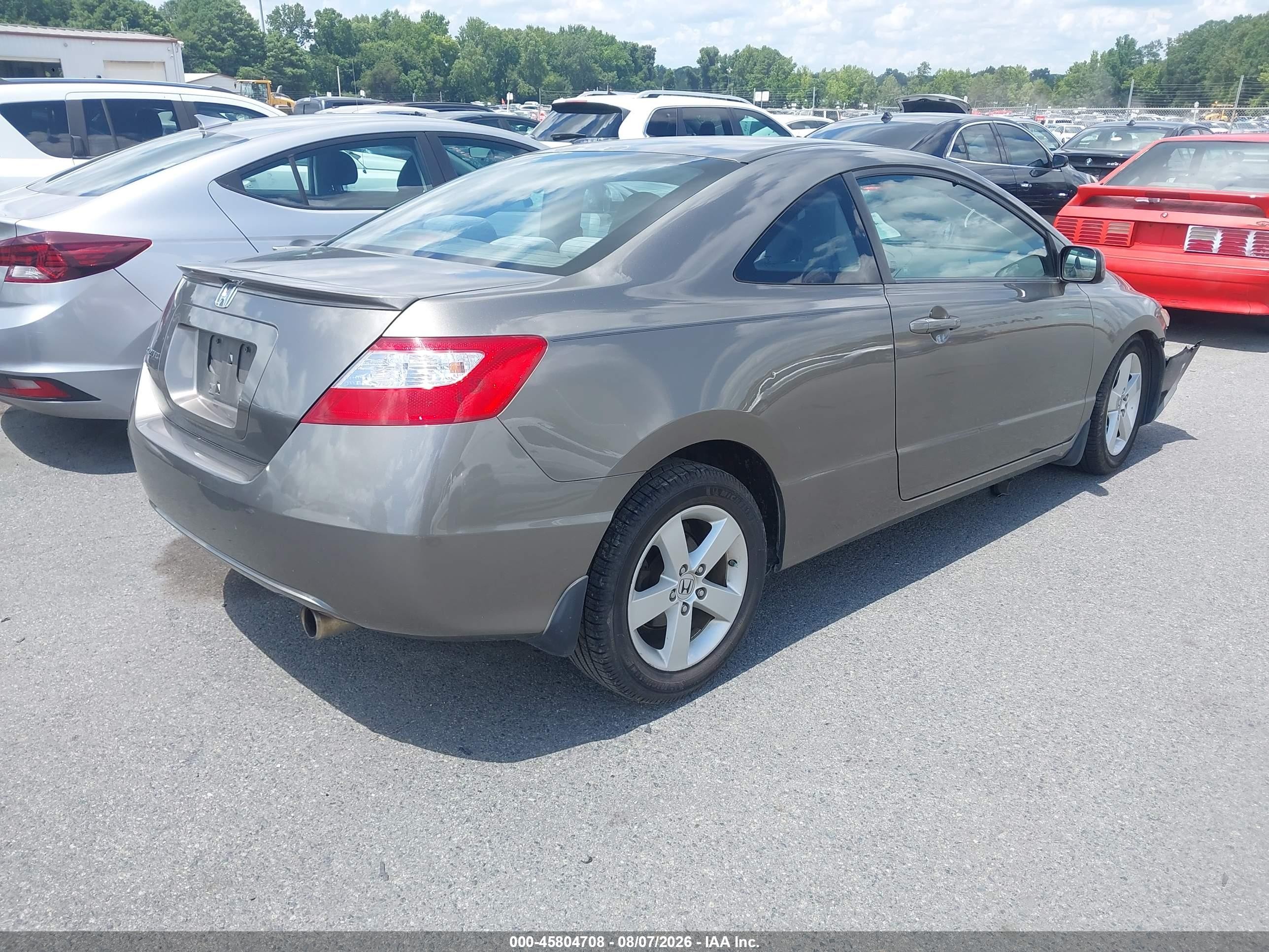 2008 Honda Civic Ex Gray vin: 2HGFG128X8H539555