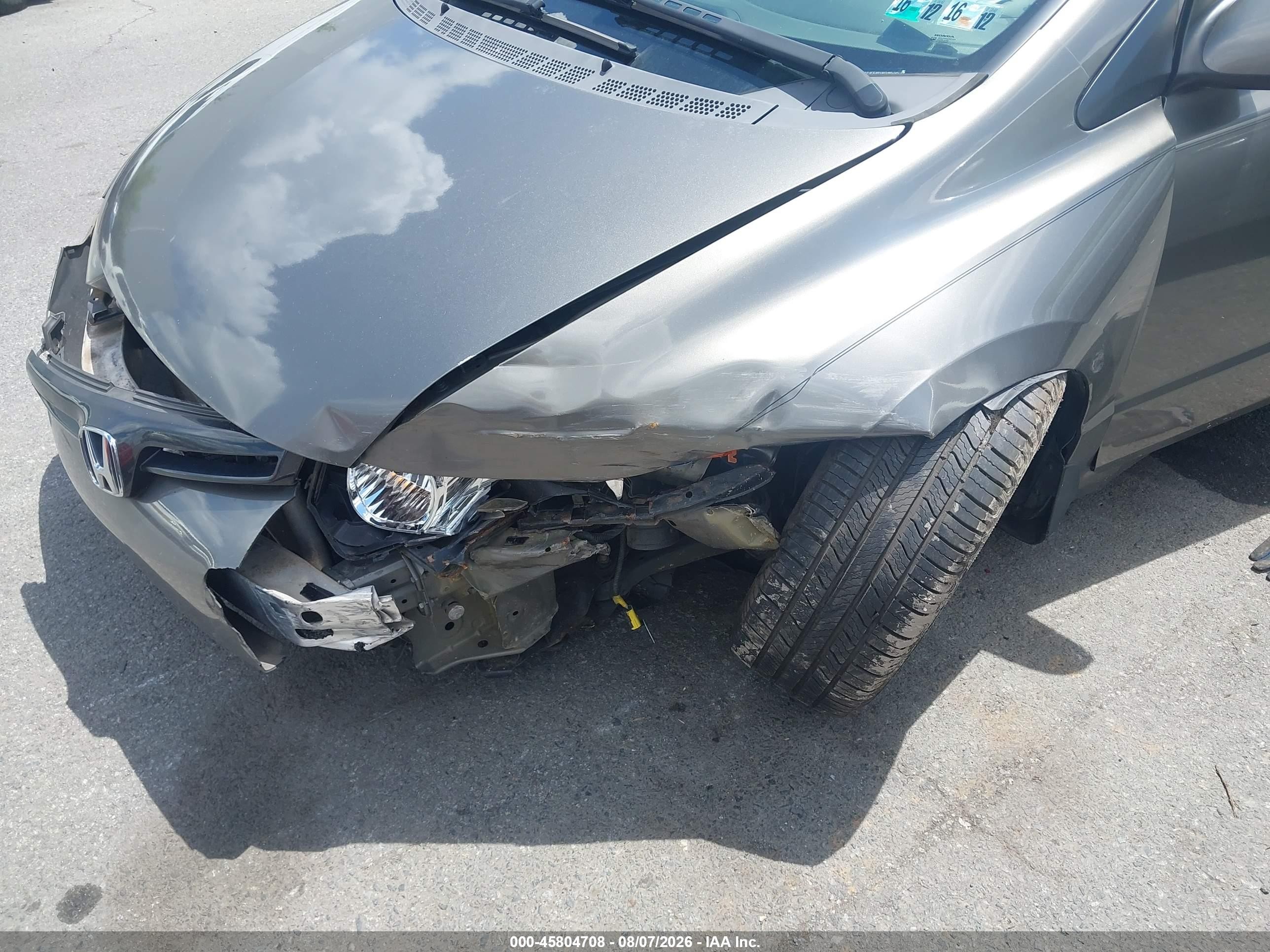 2008 Honda Civic Ex Gray vin: 2HGFG128X8H539555
