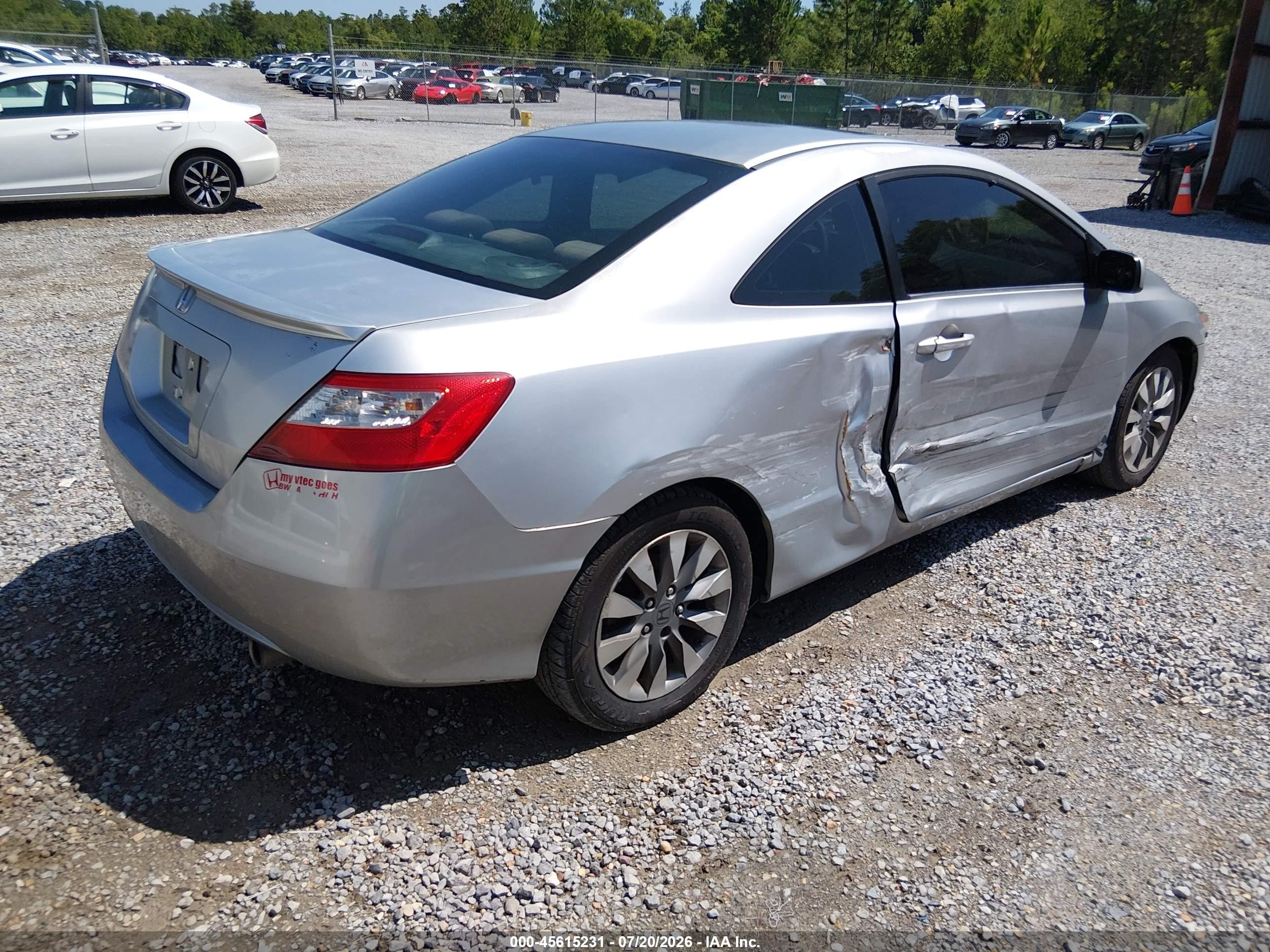 2009 Honda Civic Ex Gray vin: 2HGFG128X9H502863