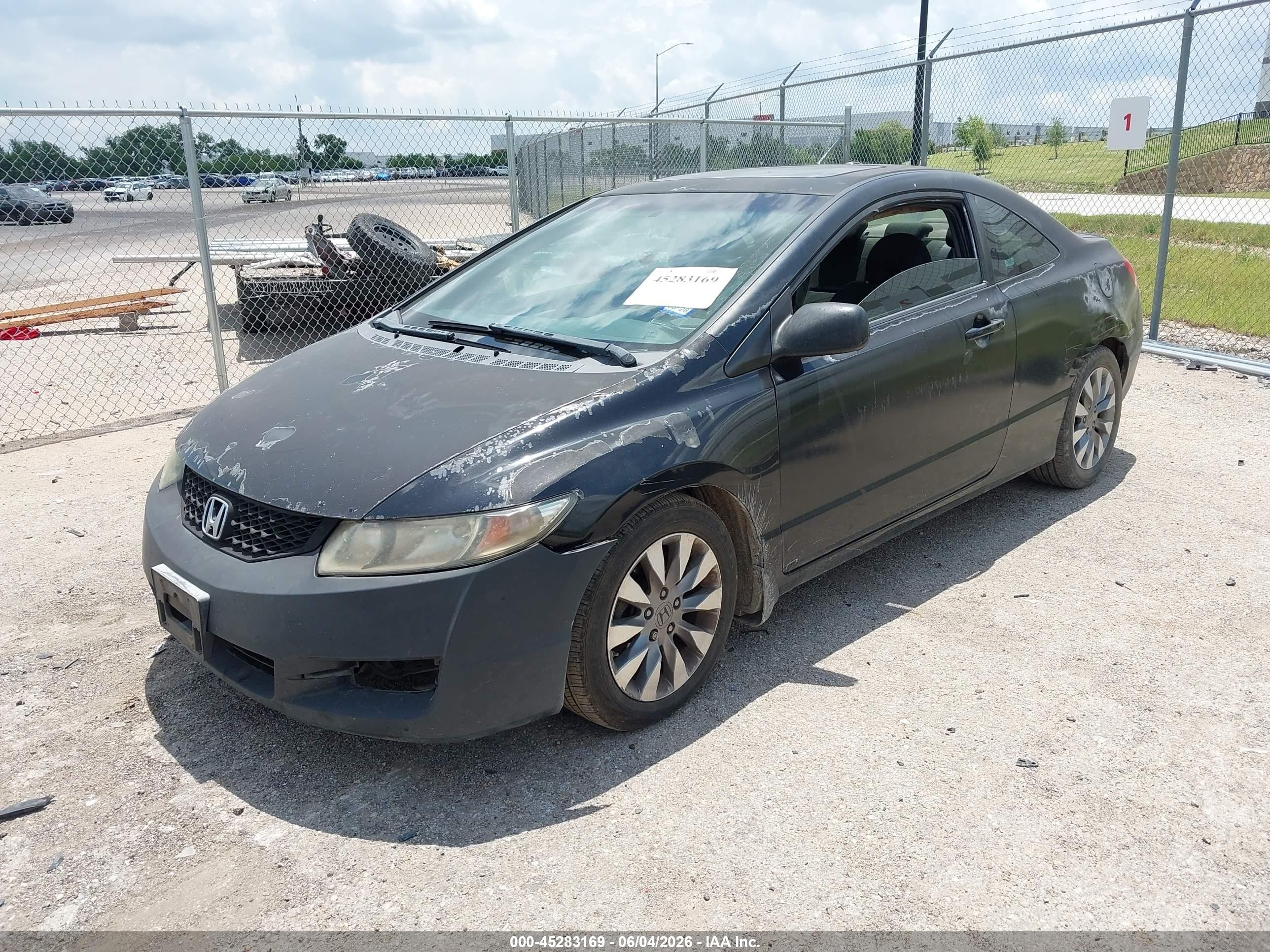 2009 Honda Civic Ex Black vin: 2HGFG128X9H515130