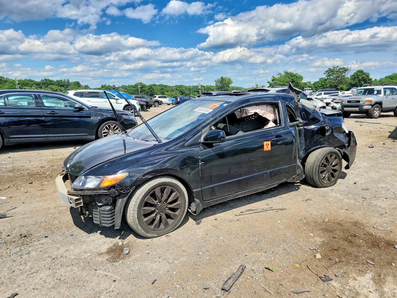 2009 Honda Civic Ex Black vin: 2HGFG128X9H515144