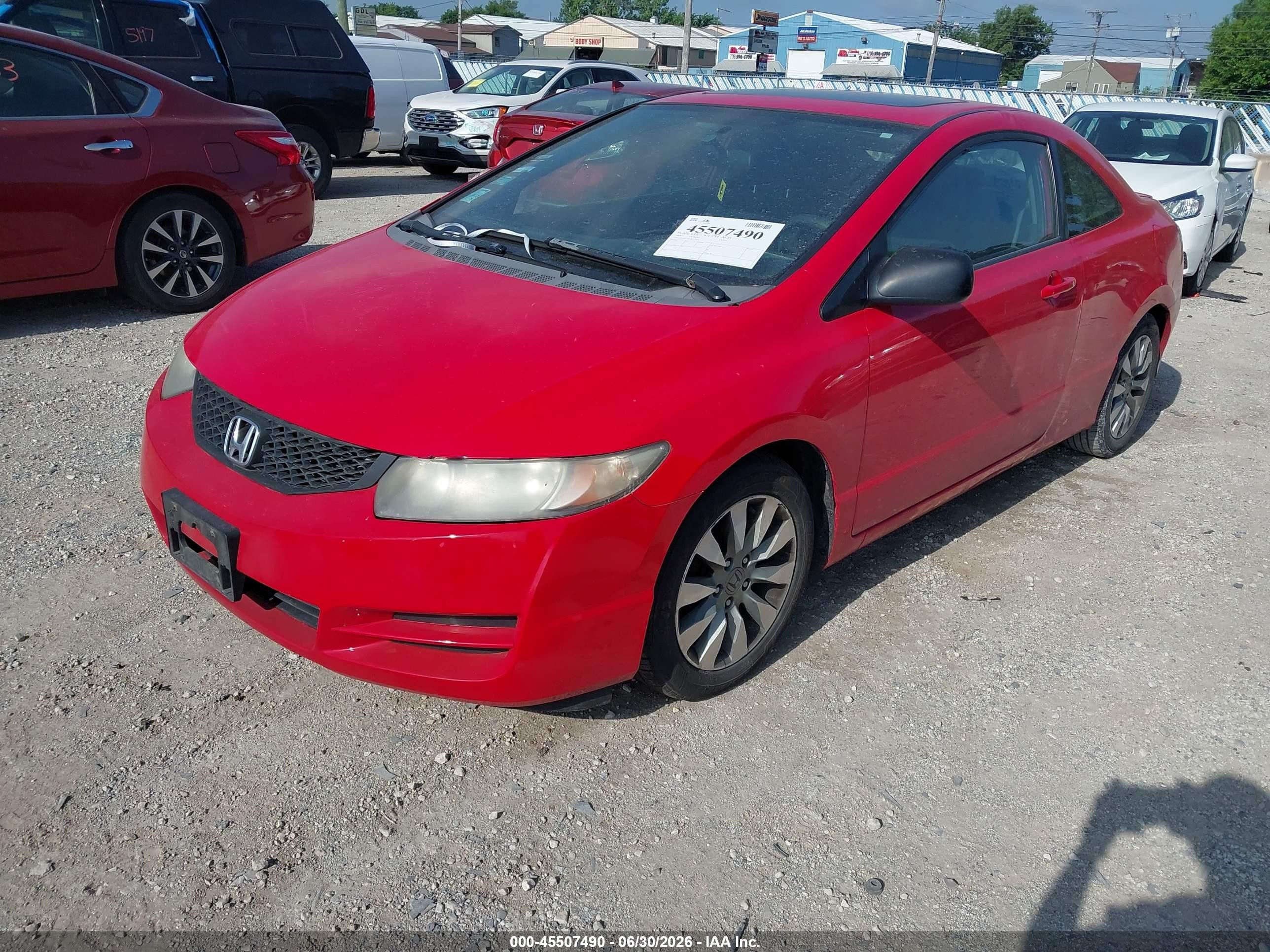 2009 Honda Civic Ex Red vin: 2HGFG128X9H532574