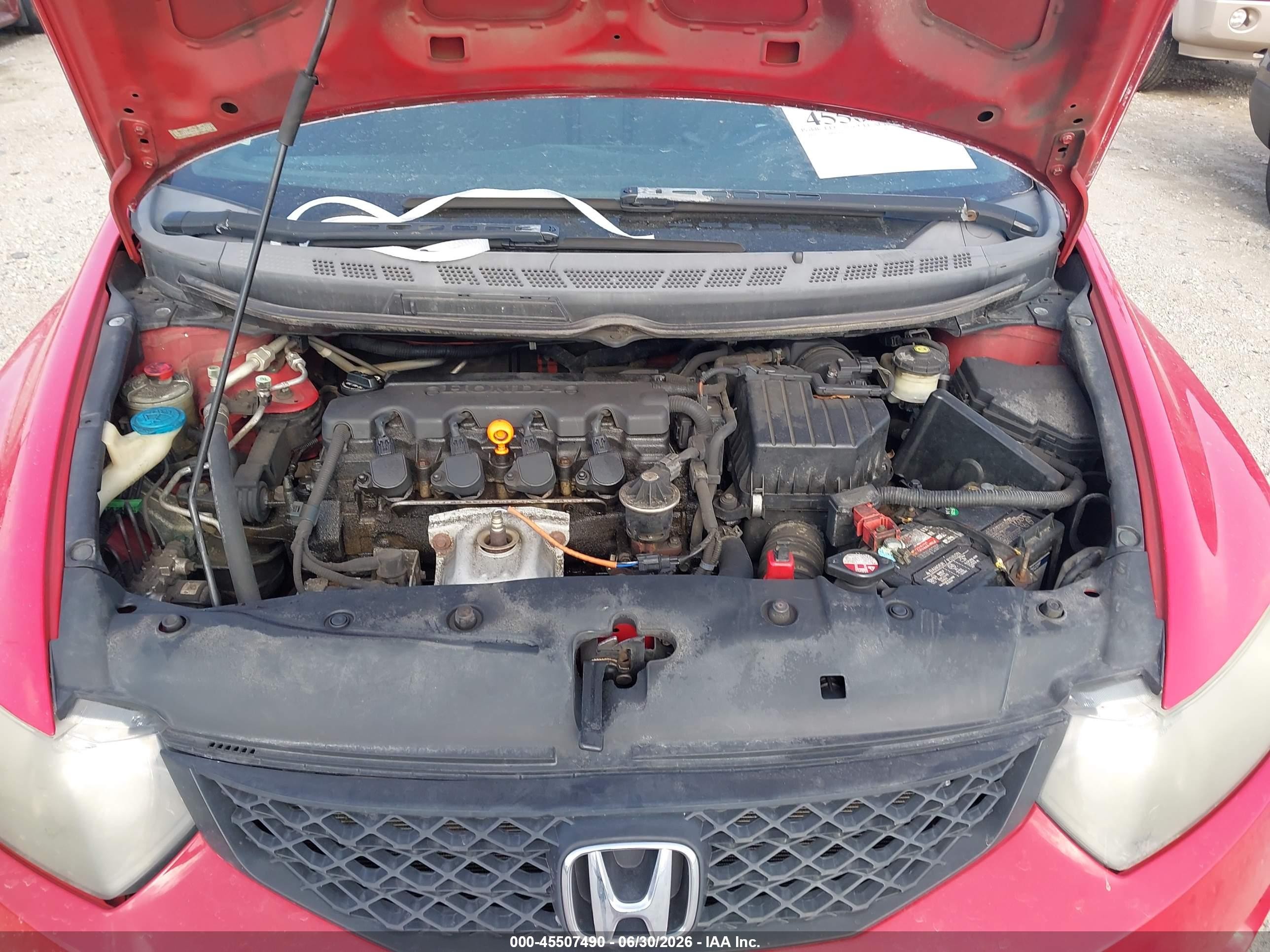 2009 Honda Civic Ex Red vin: 2HGFG128X9H532574