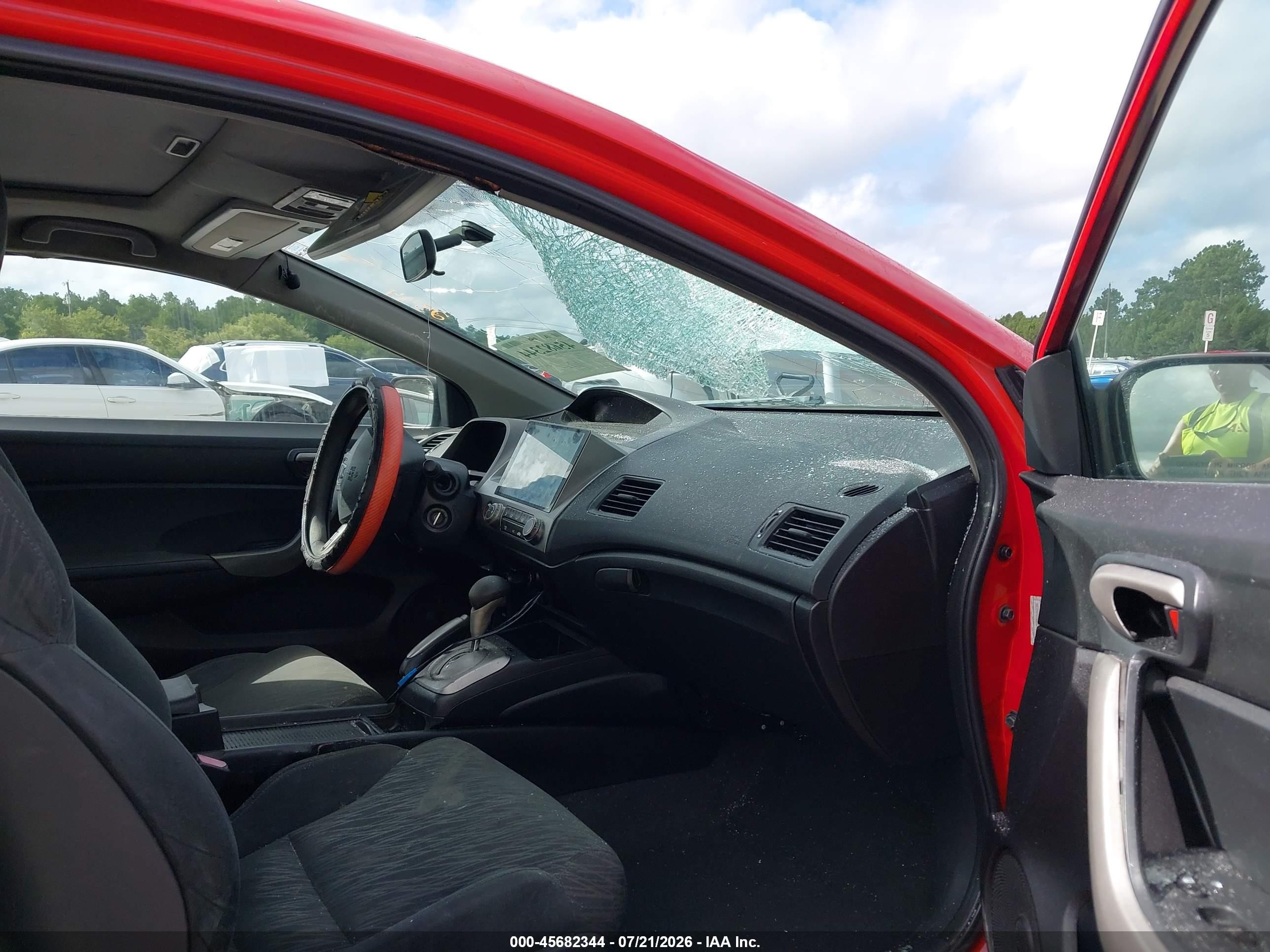 2009 Honda Civic Ex Red vin: 2HGFG128X9H536236