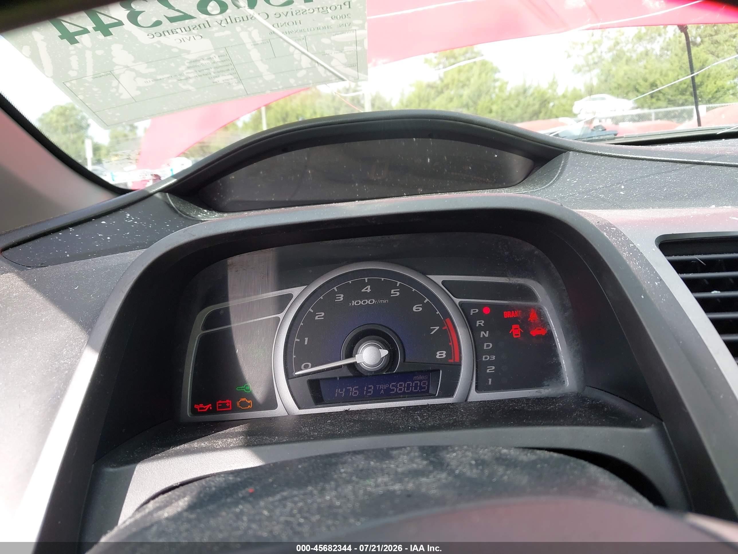 2009 Honda Civic Ex Red vin: 2HGFG128X9H536236
