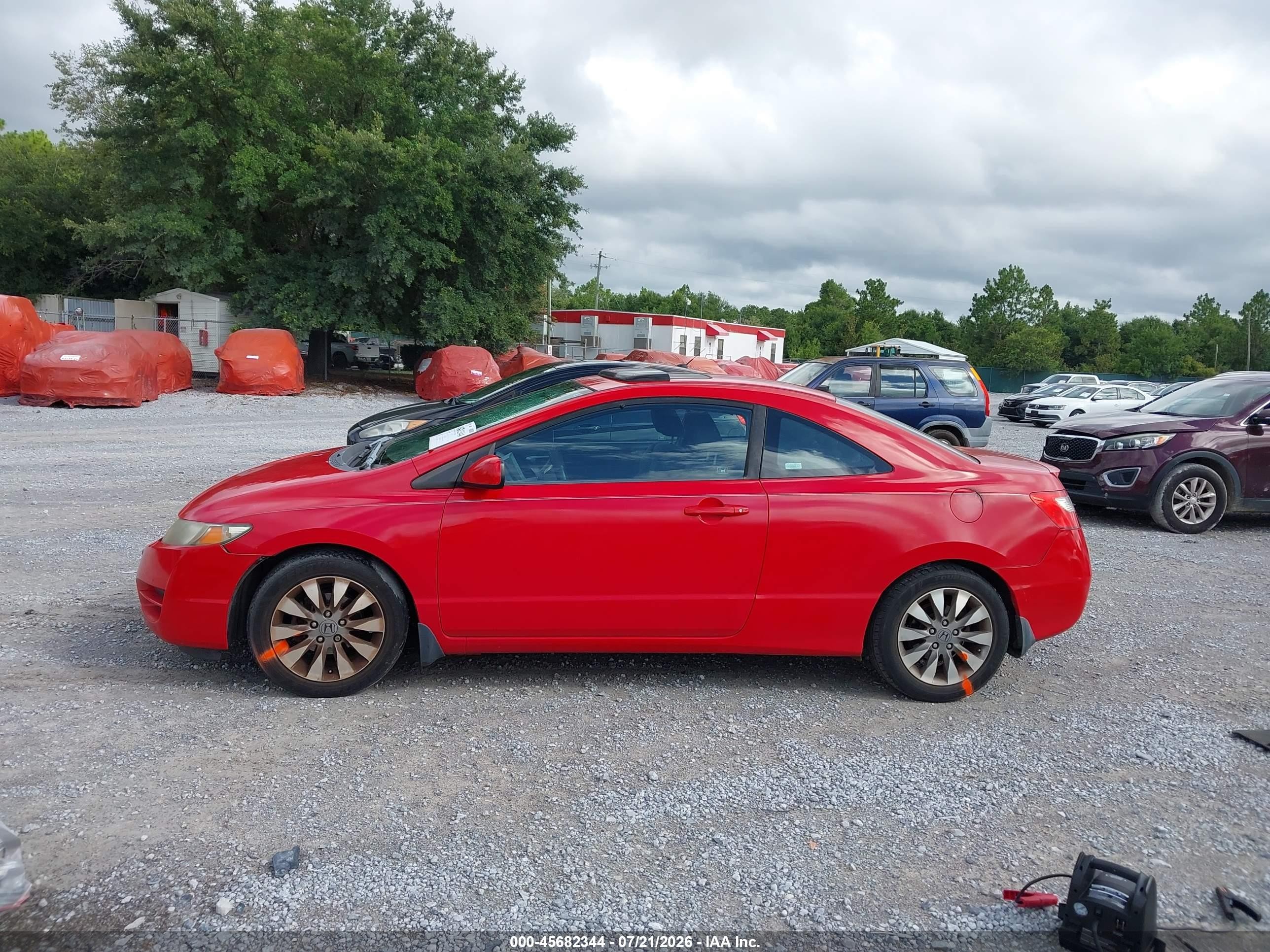 2009 Honda Civic Ex Red vin: 2HGFG128X9H536236