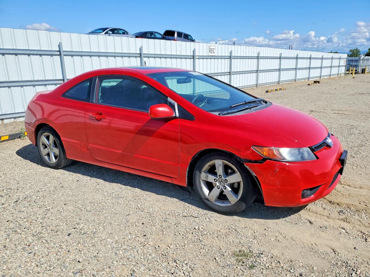2008 Honda Civic Exl Red vin: 2HGFG12908H546765
