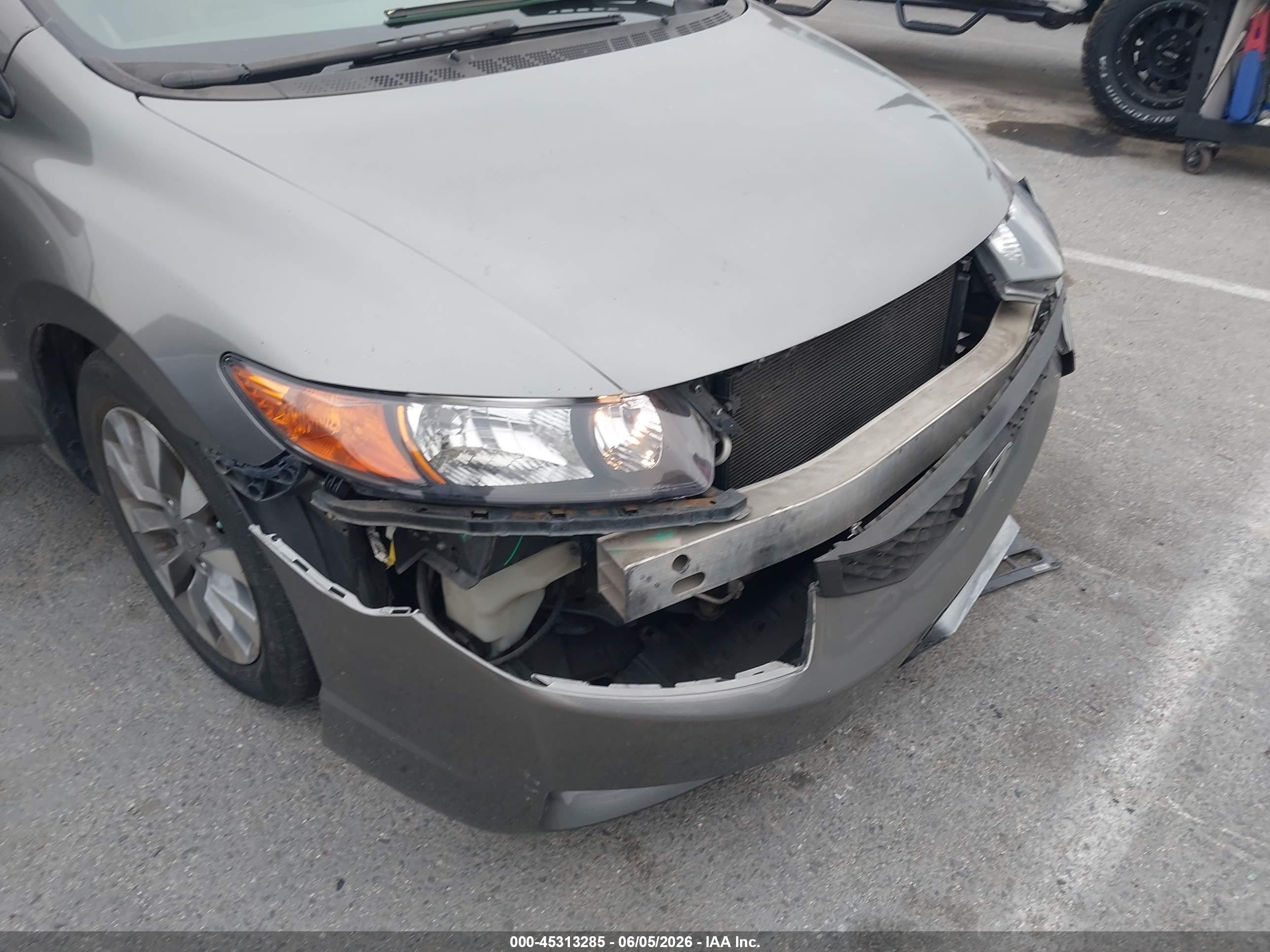 2009 Honda Civic Ex-l Gray vin: 2HGFG12909H502976