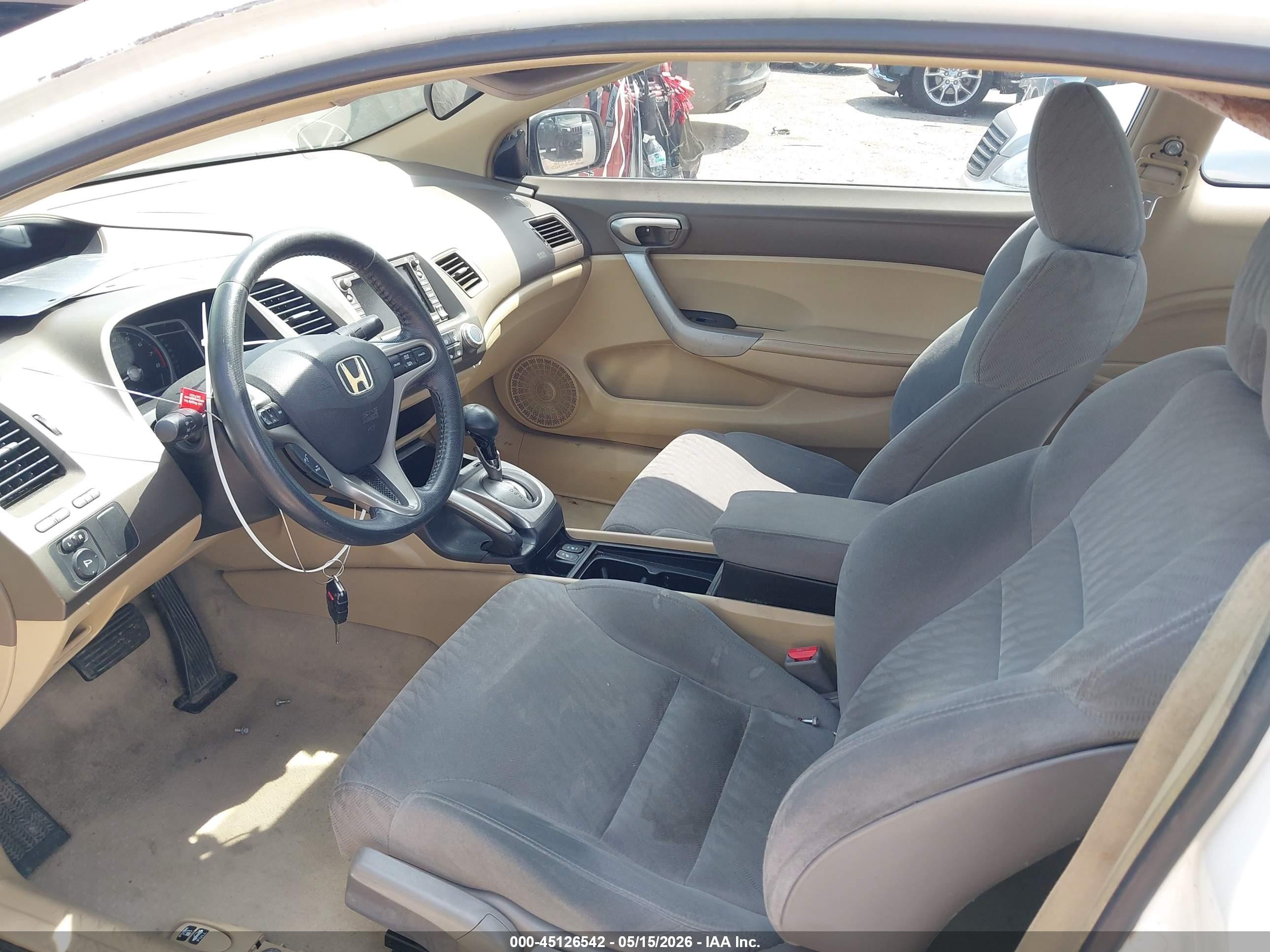 2008 Honda Civic Ex-l Белый vin: 2HGFG12918H512589