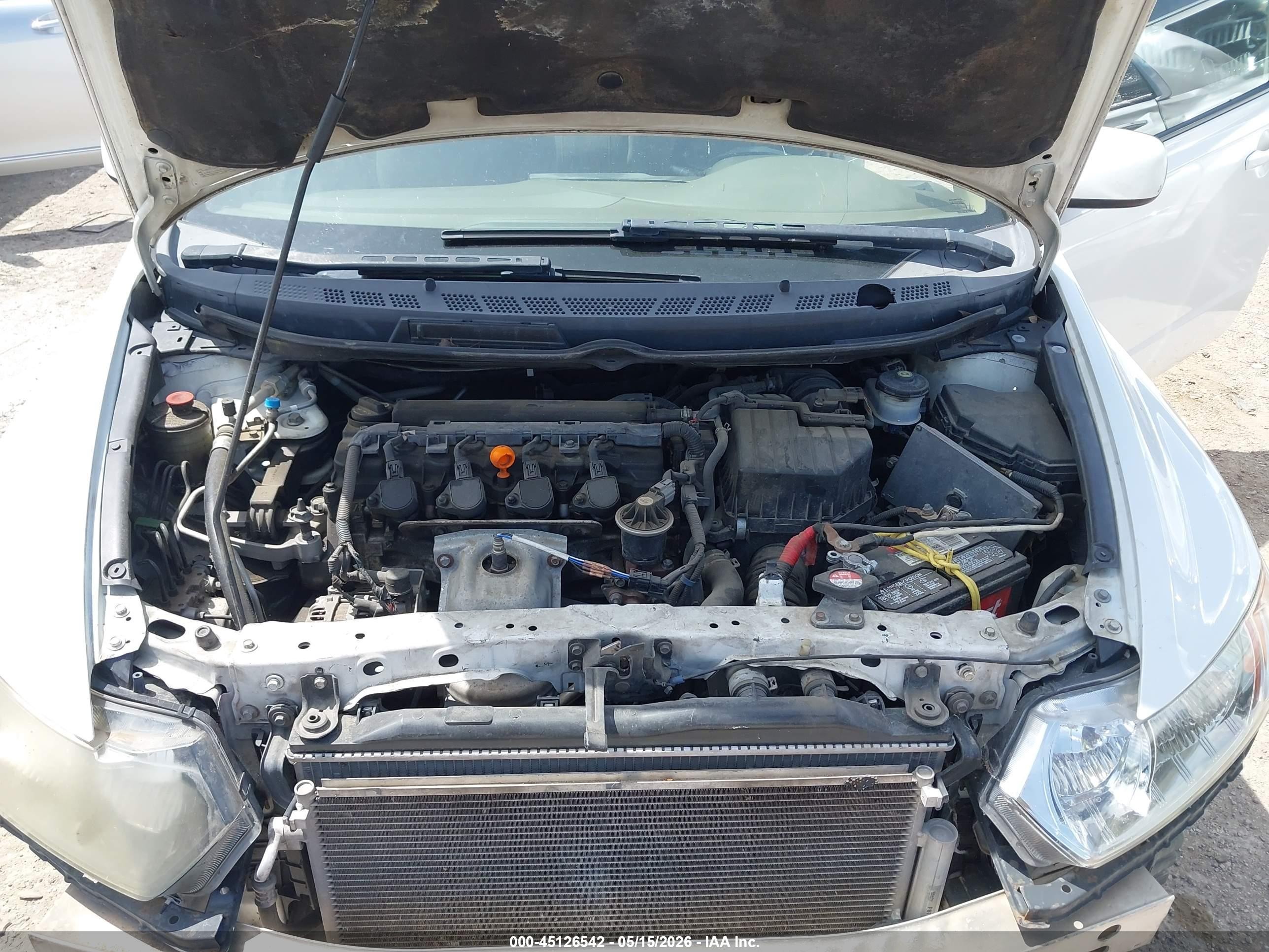 2008 Honda Civic Ex-l Белый vin: 2HGFG12918H512589