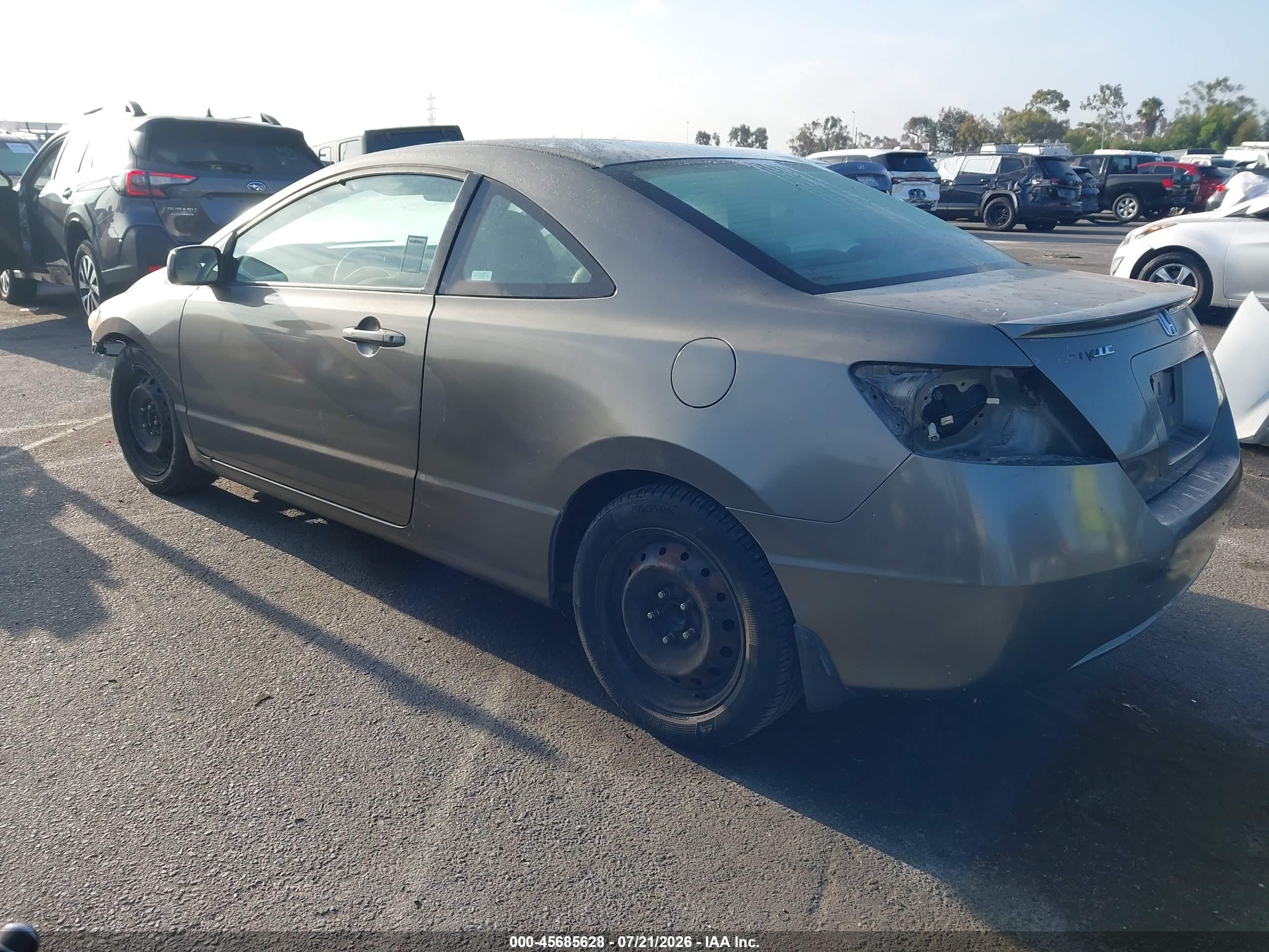 2008 Honda Civic Ex-l Gray vin: 2HGFG12918H519283