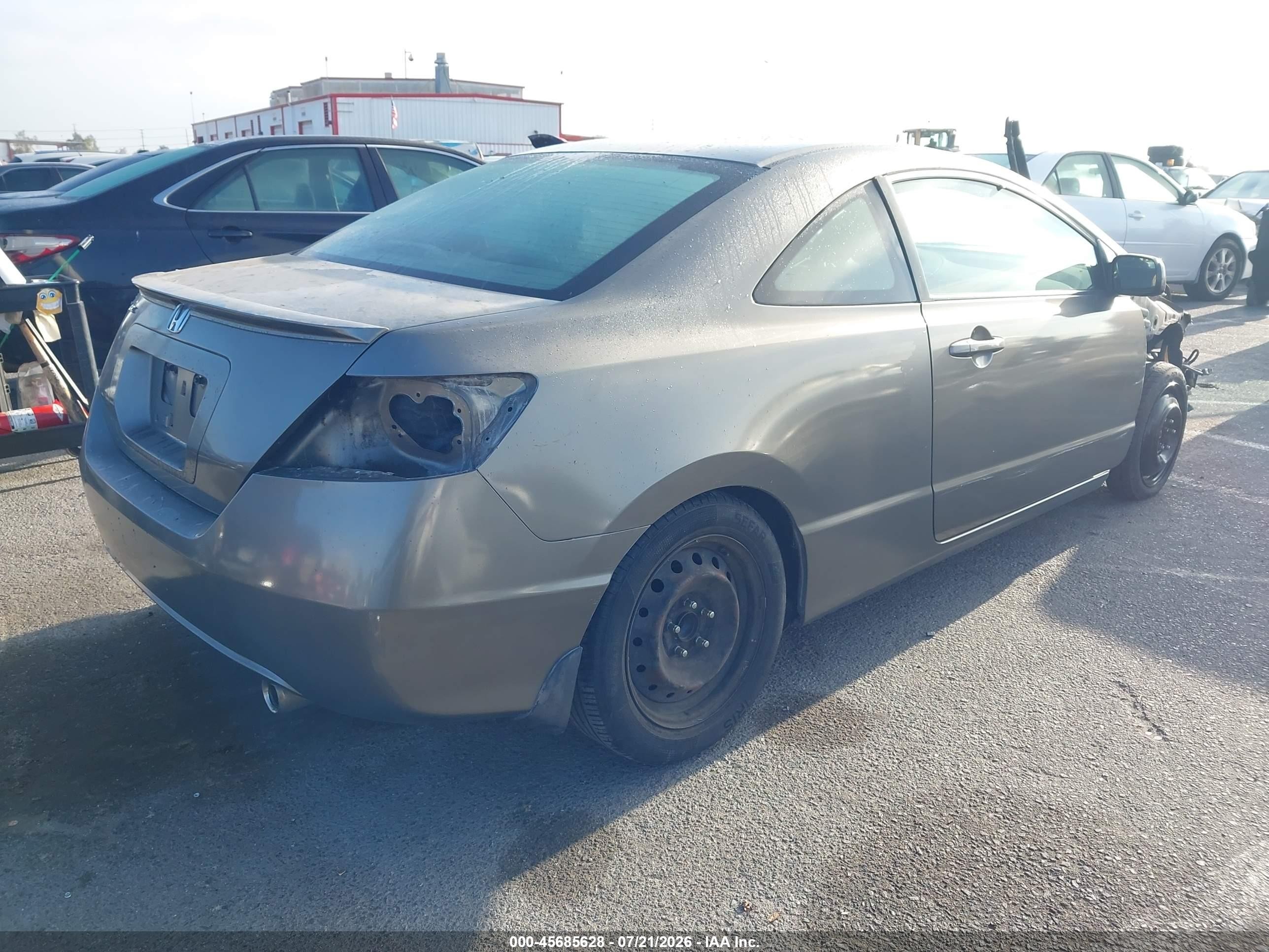 2008 Honda Civic Ex-l Gray vin: 2HGFG12918H519283