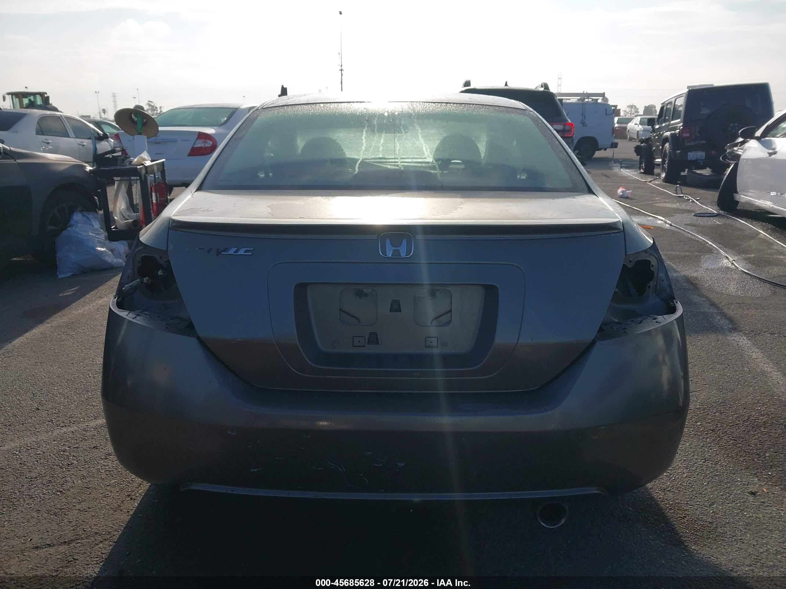 2008 Honda Civic Ex-l Gray vin: 2HGFG12918H519283