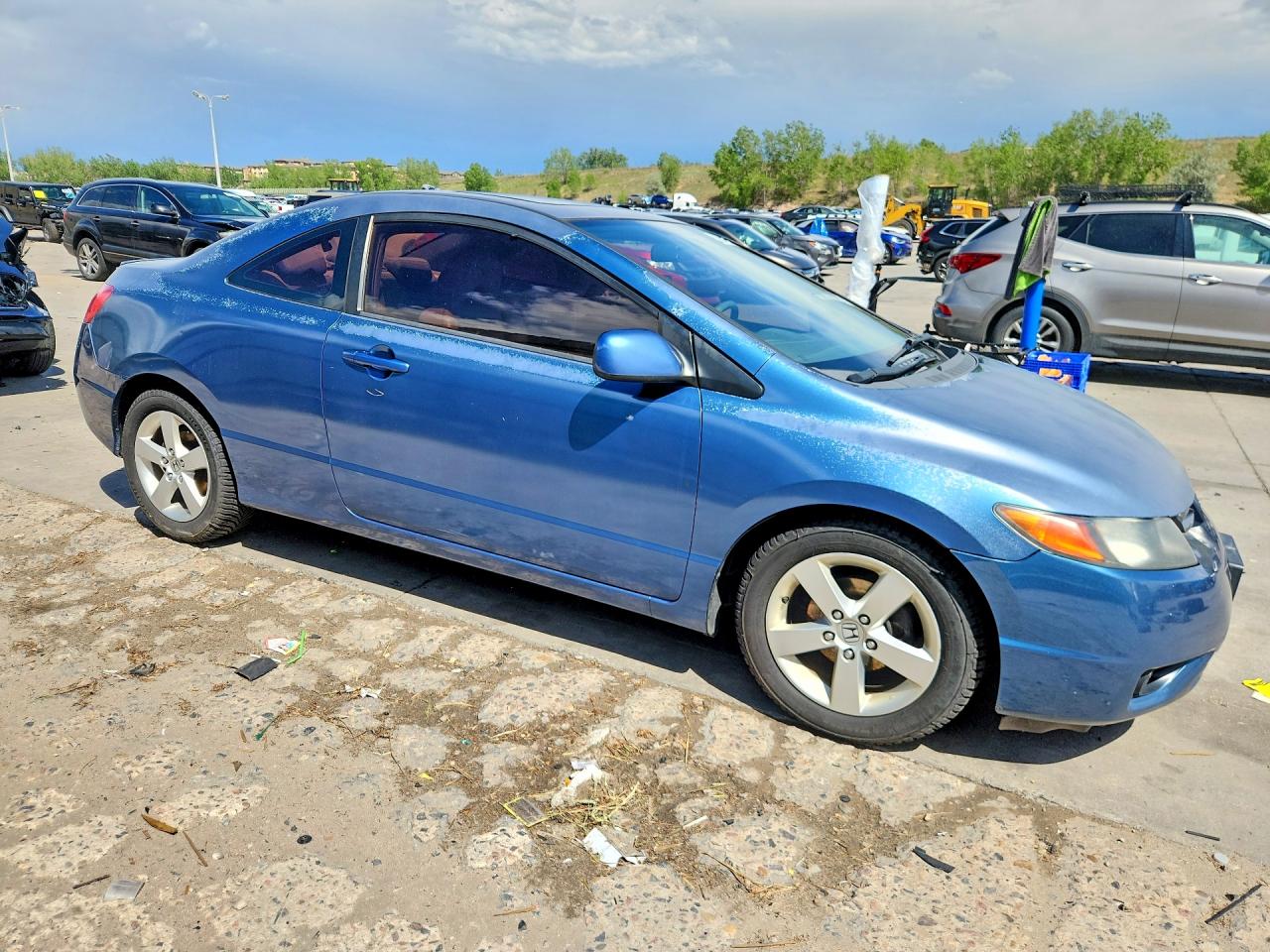 2008 Honda Civic Exl Blue vin: 2HGFG12918H520563