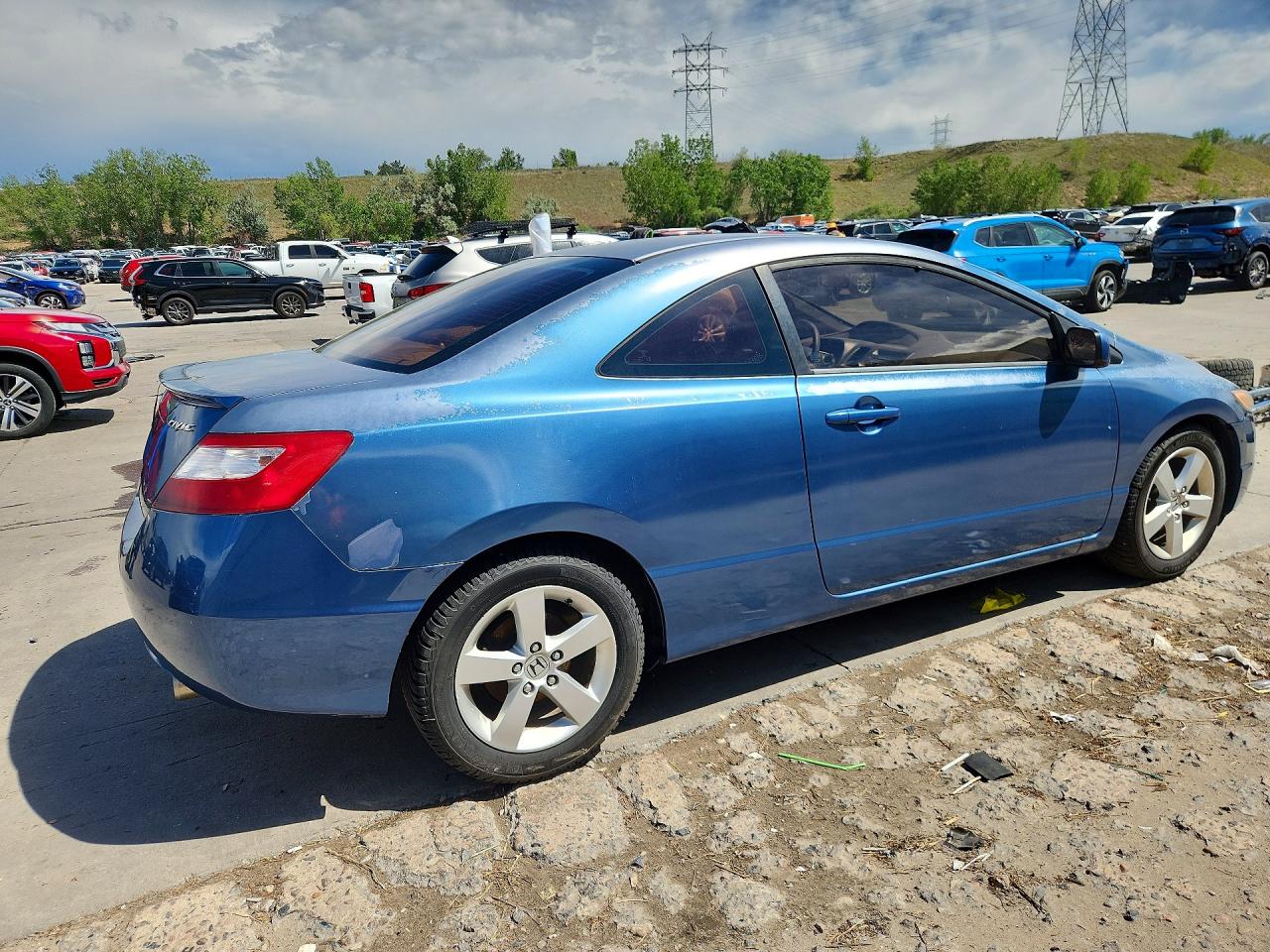 2008 Honda Civic Exl Blue vin: 2HGFG12918H520563