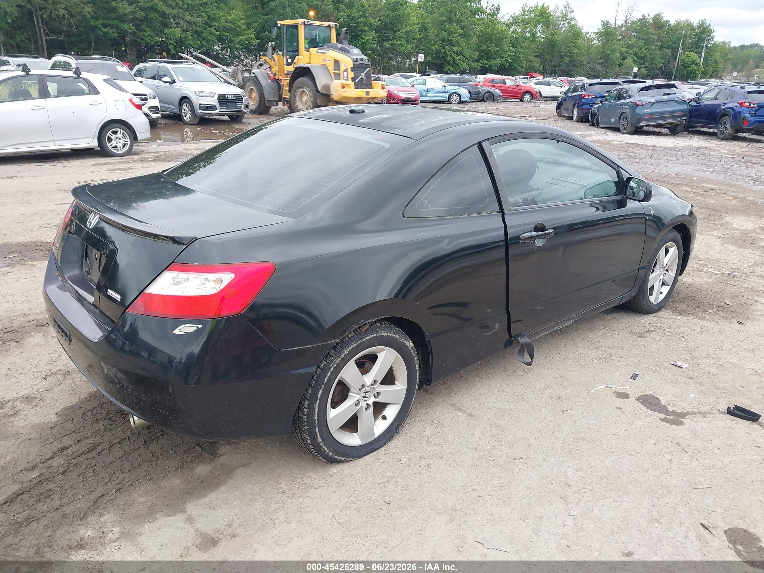 2008 Honda Civic Ex-l Black vin: 2HGFG12918H558696