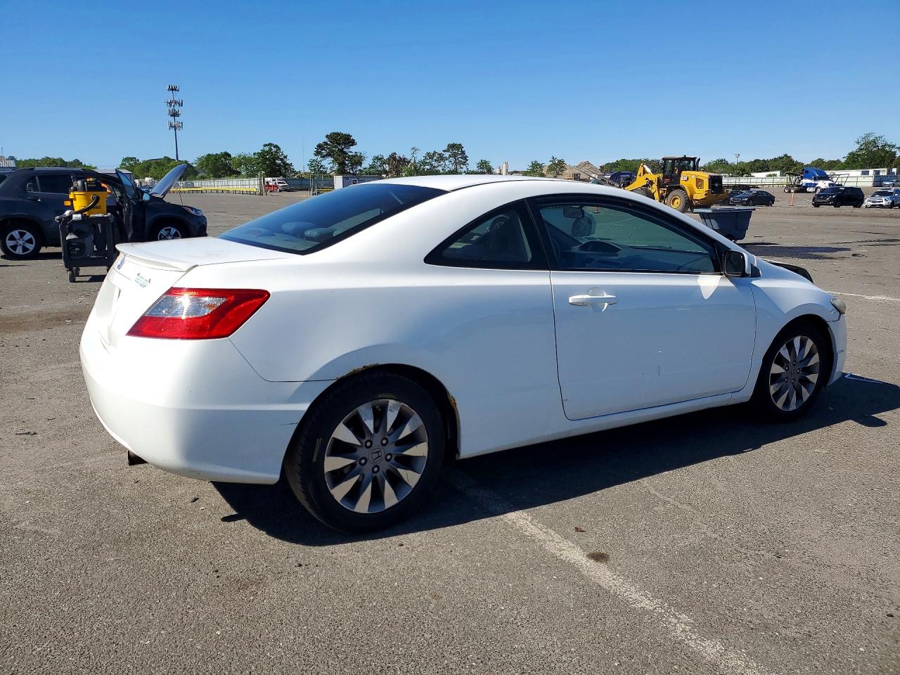 2009 Honda Civic Exl White vin: 2HGFG12919H519981