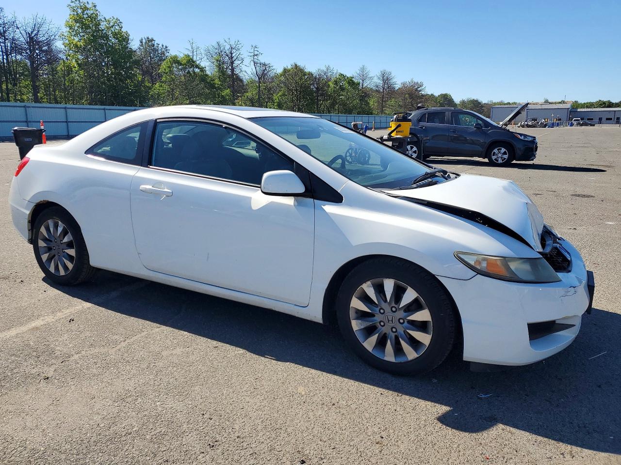 2009 Honda Civic Exl White vin: 2HGFG12919H519981