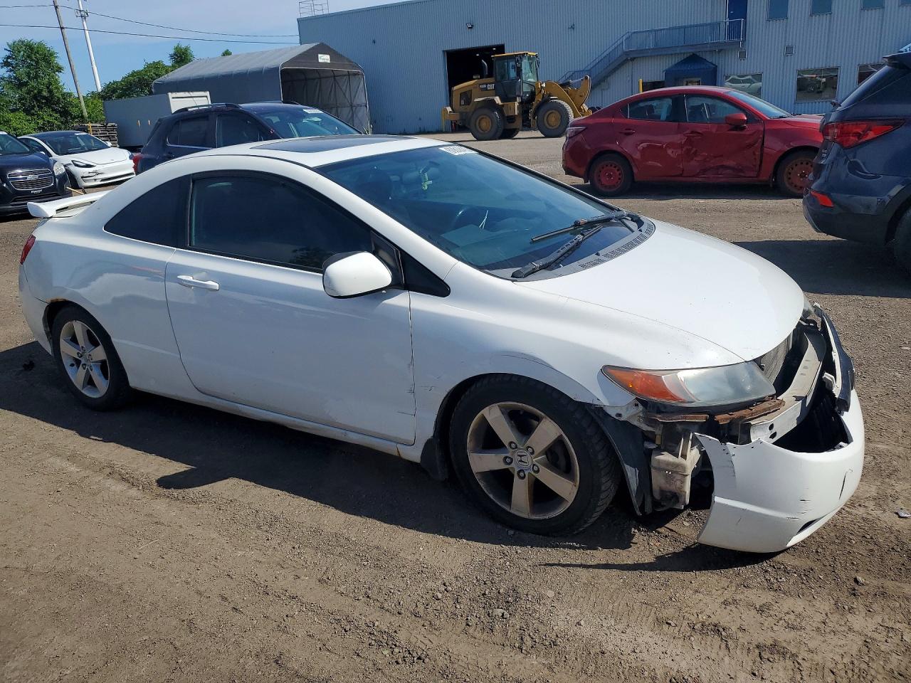 2008 Honda Civic Exl White vin: 2HGFG12928H000422