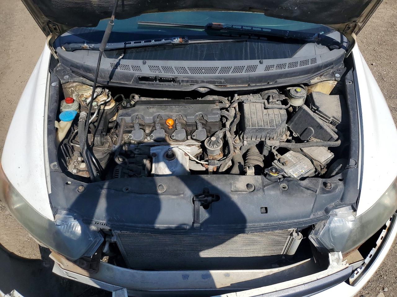 2008 Honda Civic Exl White vin: 2HGFG12928H000422