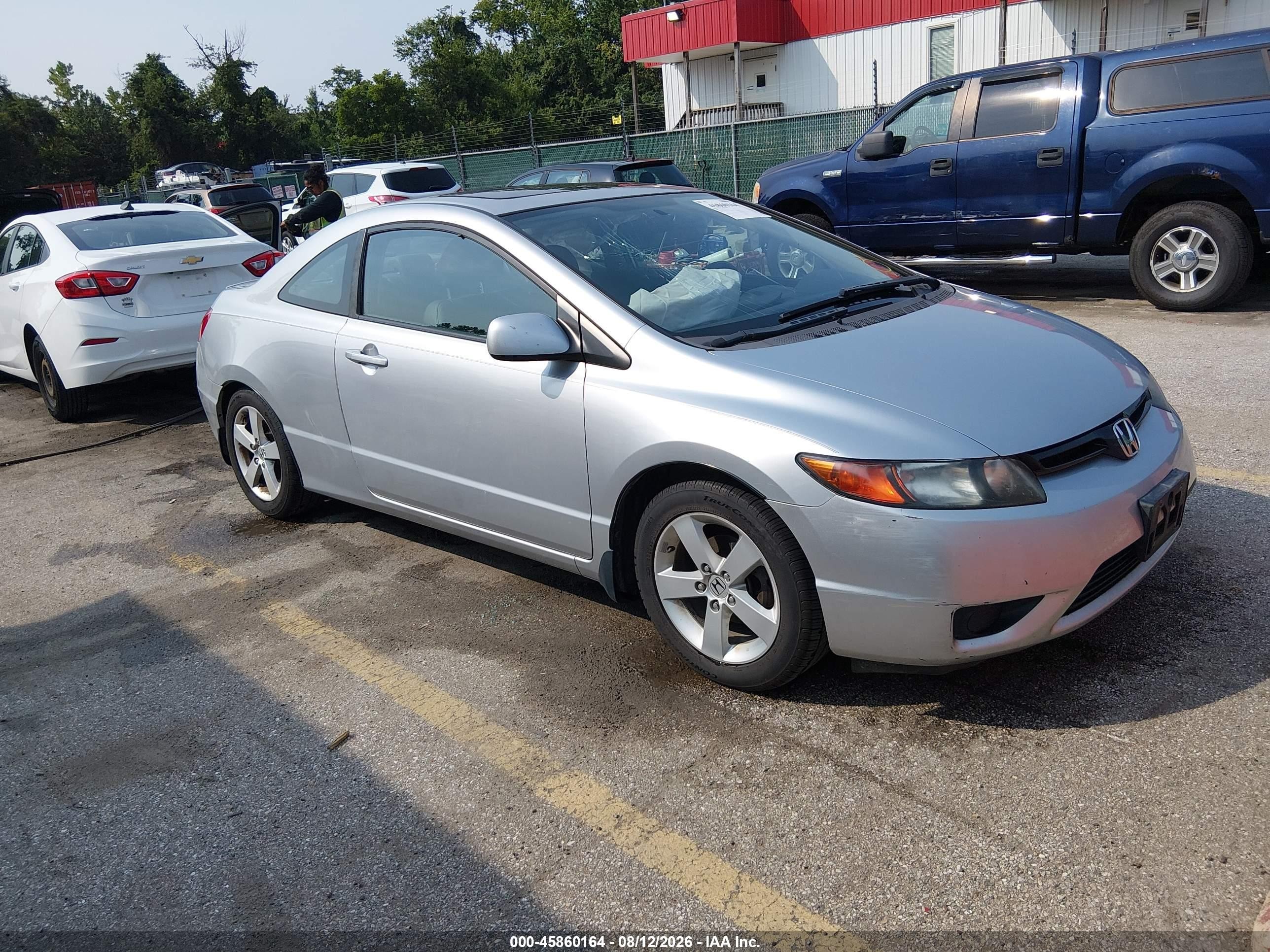 2008 Honda Civic Ex-l Silver vin: 2HGFG12928H501407