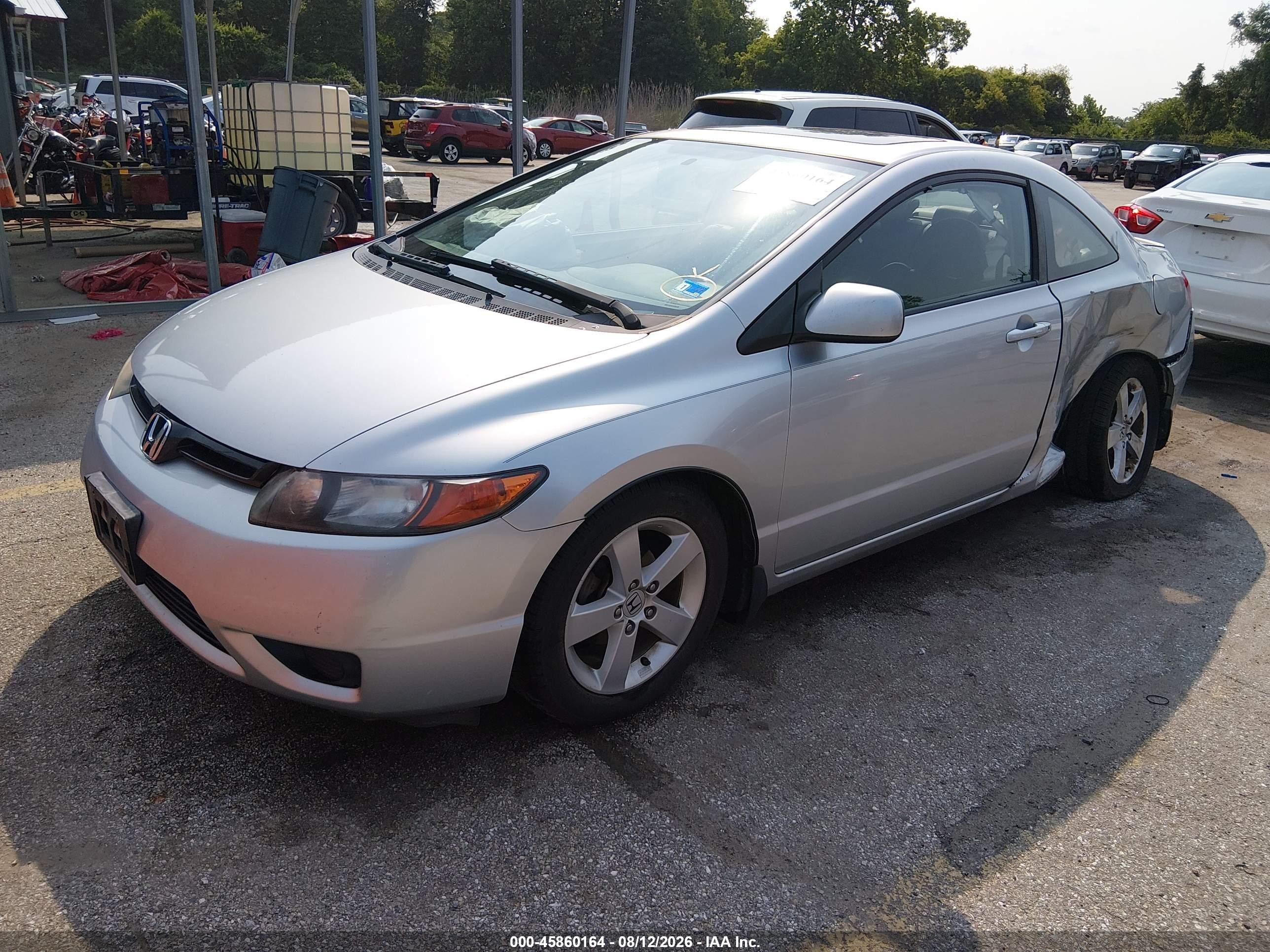 2008 Honda Civic Ex-l Silver vin: 2HGFG12928H501407