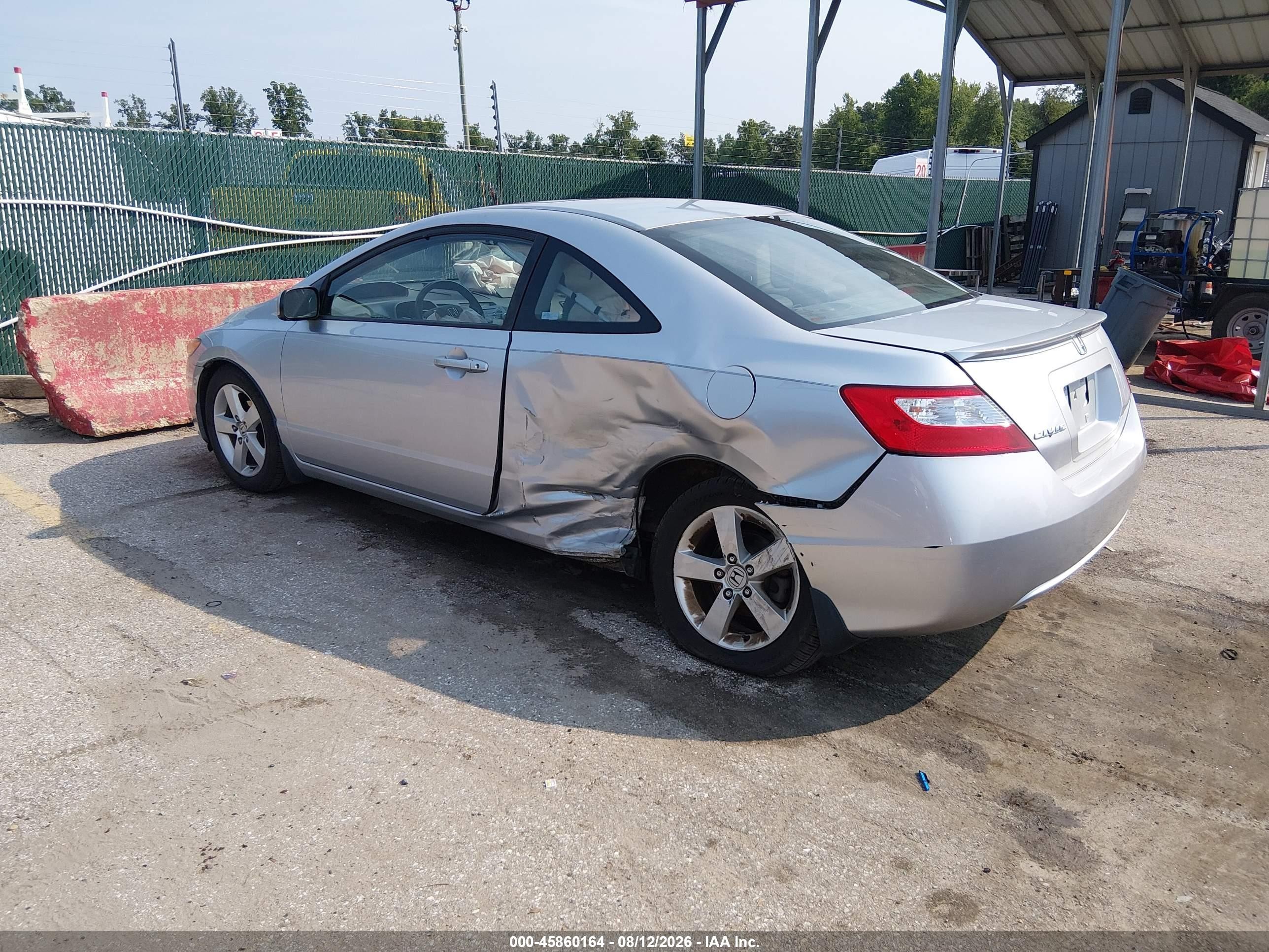 2008 Honda Civic Ex-l Silver vin: 2HGFG12928H501407