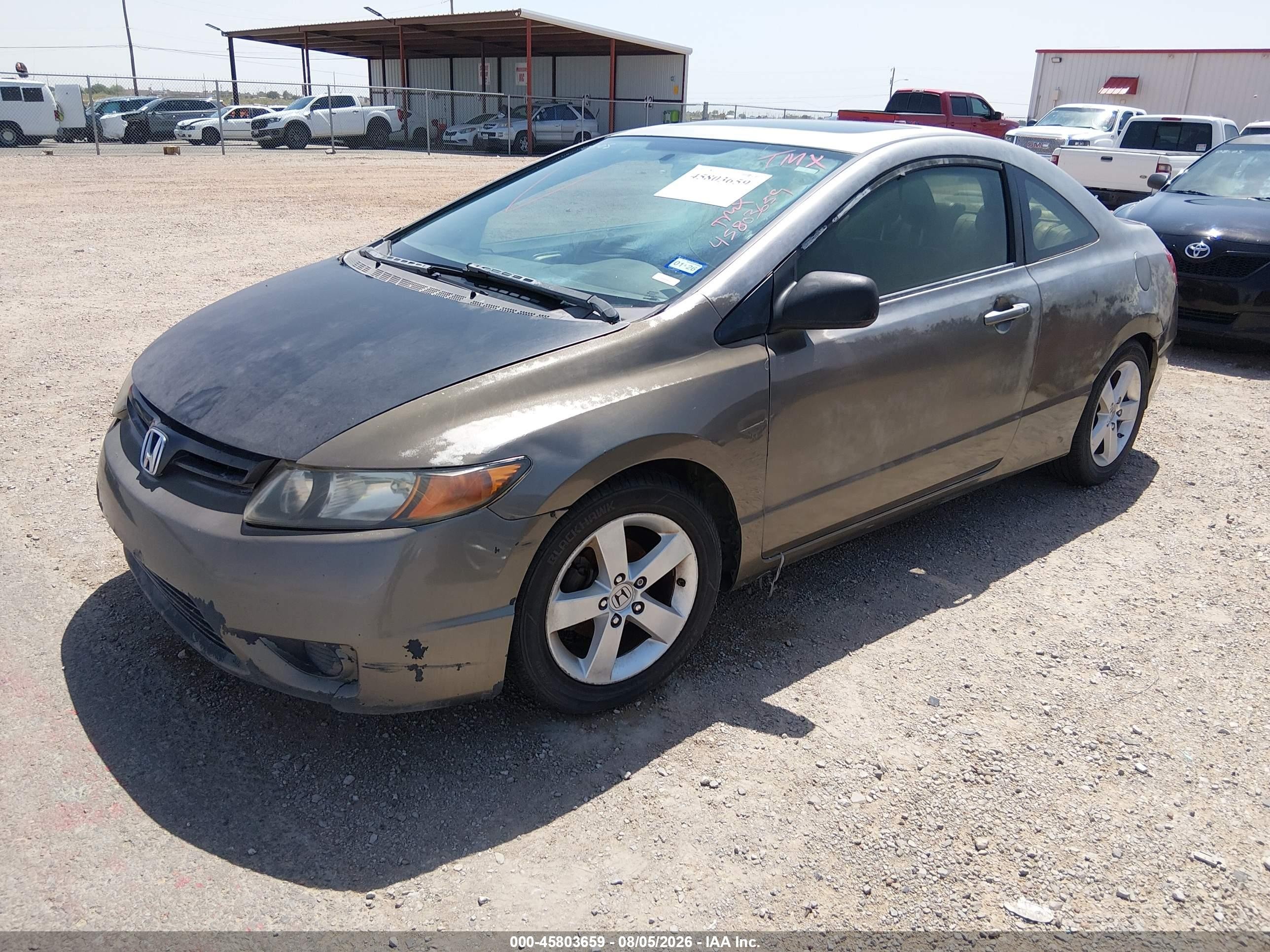 2008 Honda Civic Ex-l Коричневый vin: 2HGFG12928H571909