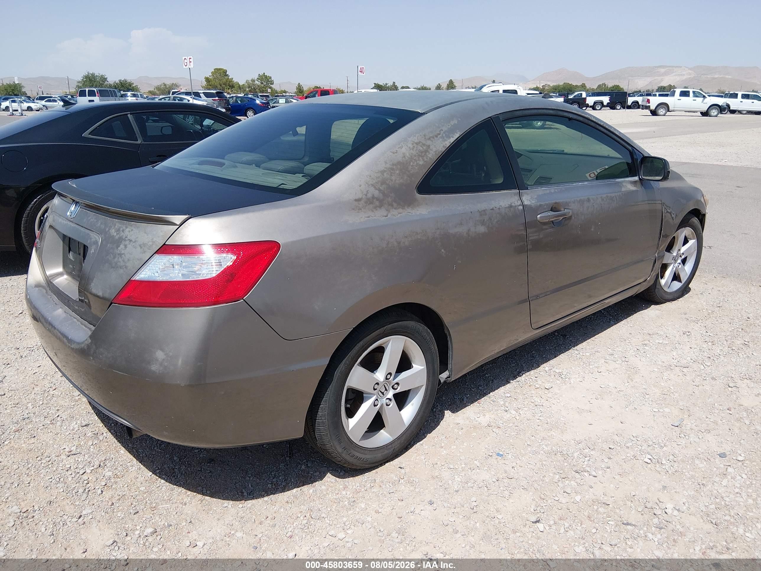 2008 Honda Civic Ex-l Коричневый vin: 2HGFG12928H571909