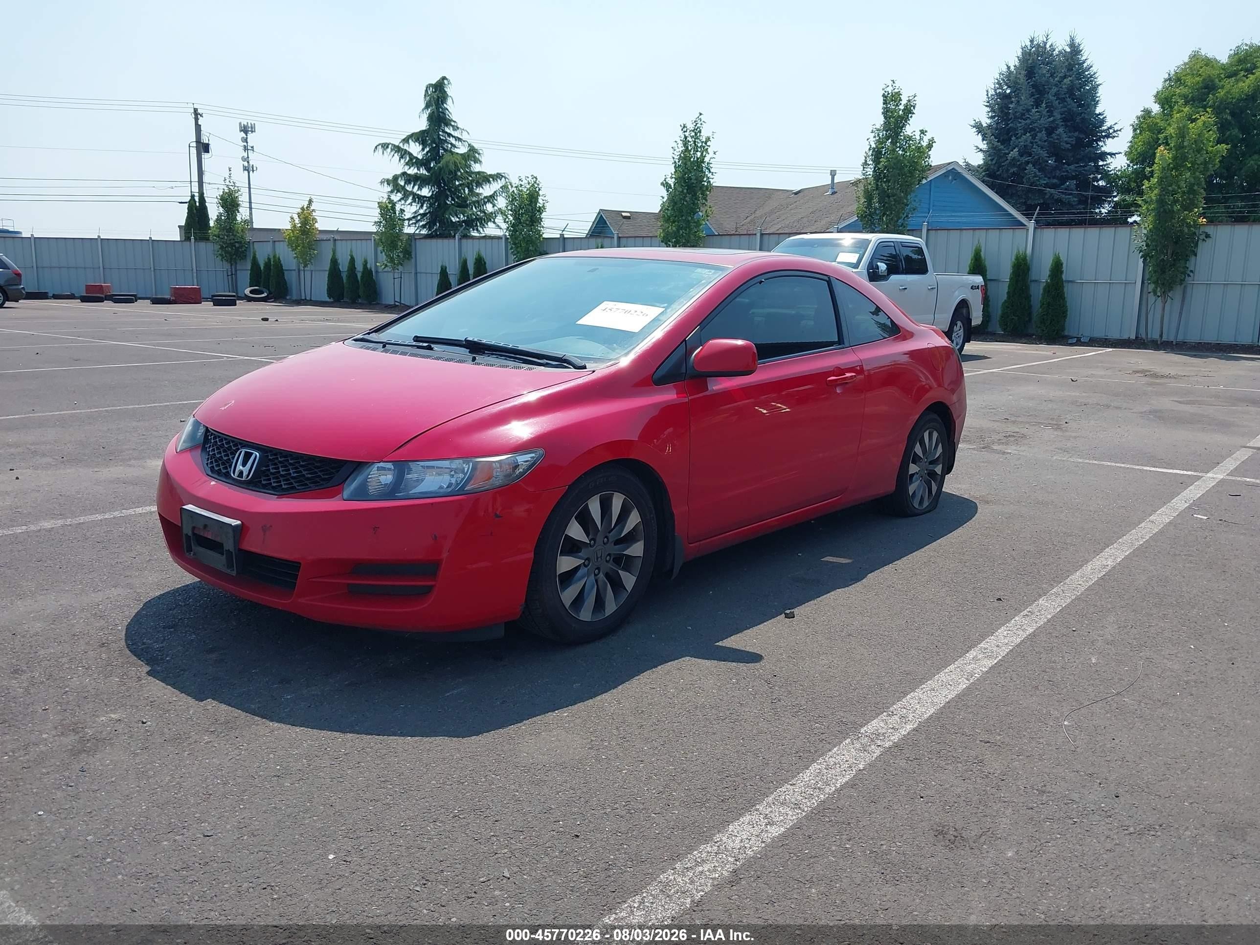 2009 Honda Civic Ex-l Red vin: 2HGFG12929H531556