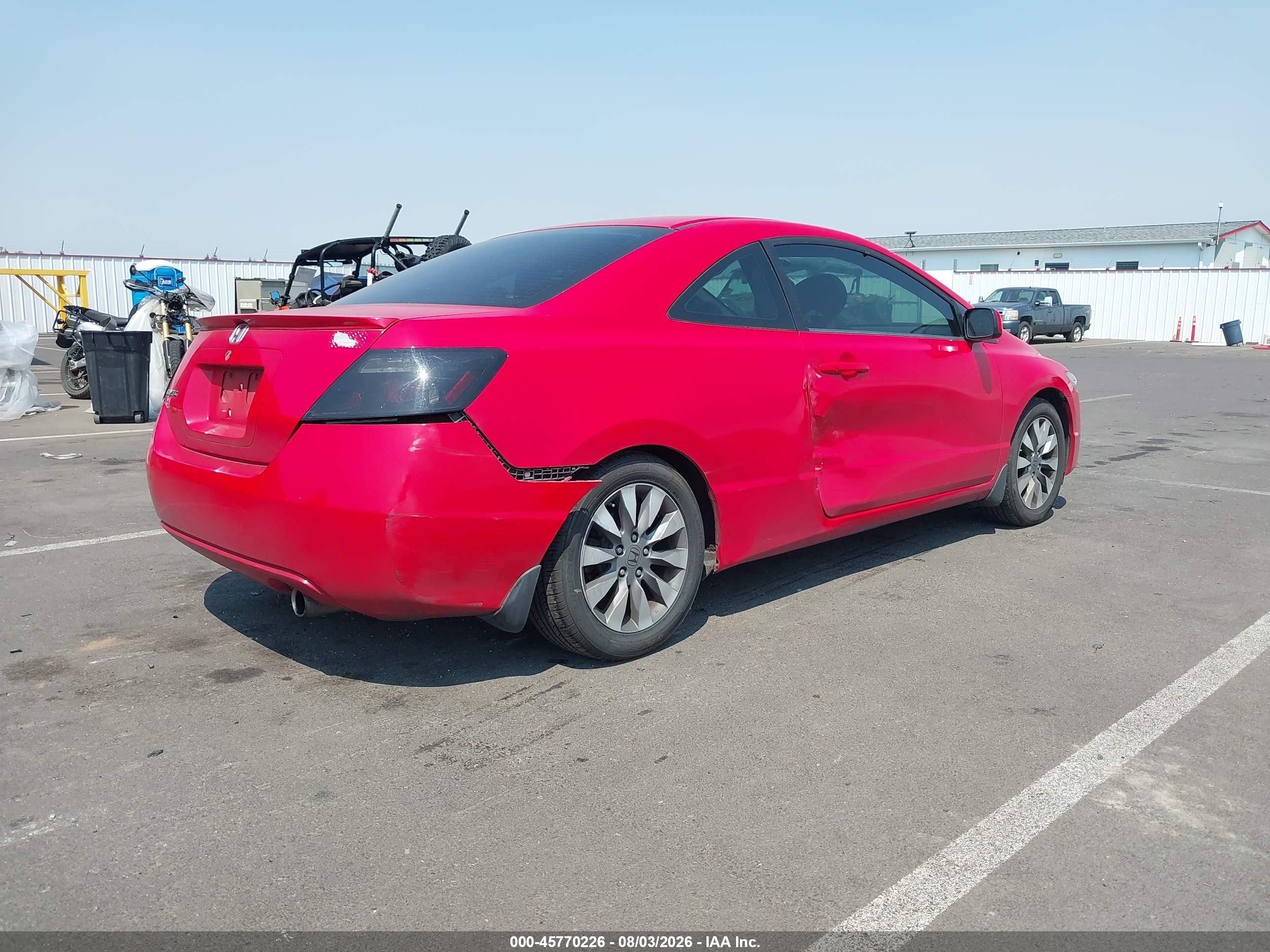 2009 Honda Civic Ex-l Red vin: 2HGFG12929H531556