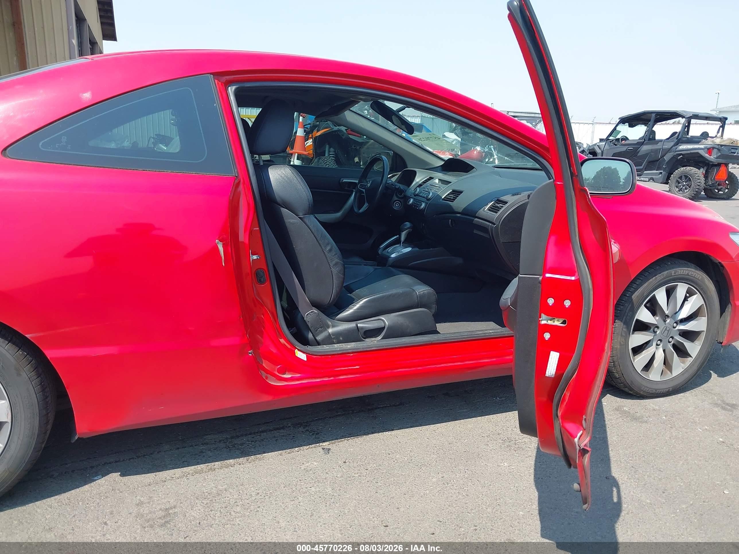 2009 Honda Civic Ex-l Red vin: 2HGFG12929H531556