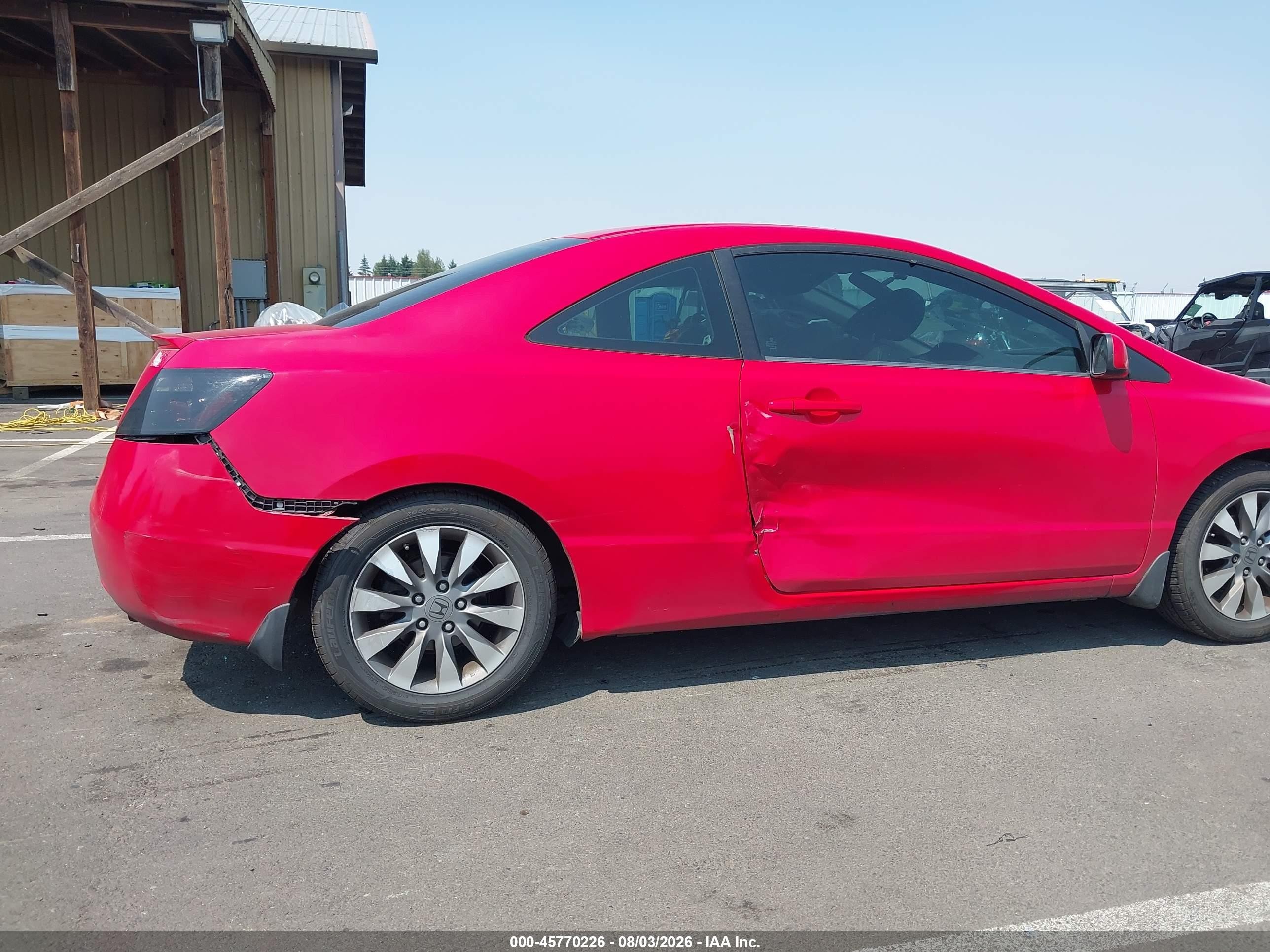 2009 Honda Civic Ex-l Red vin: 2HGFG12929H531556