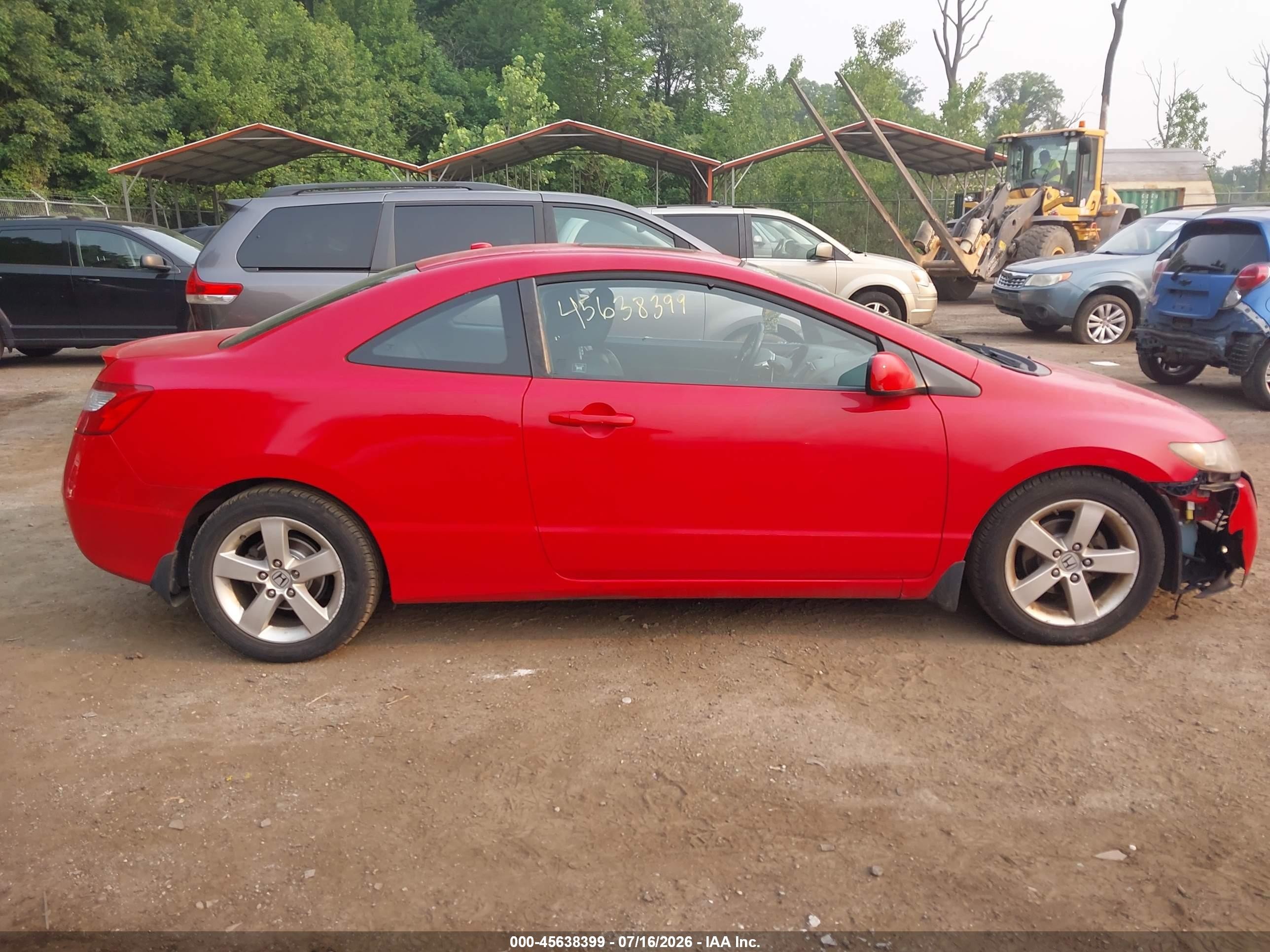 2008 Honda Civic Ex-l Red vin: 2HGFG12938H503313