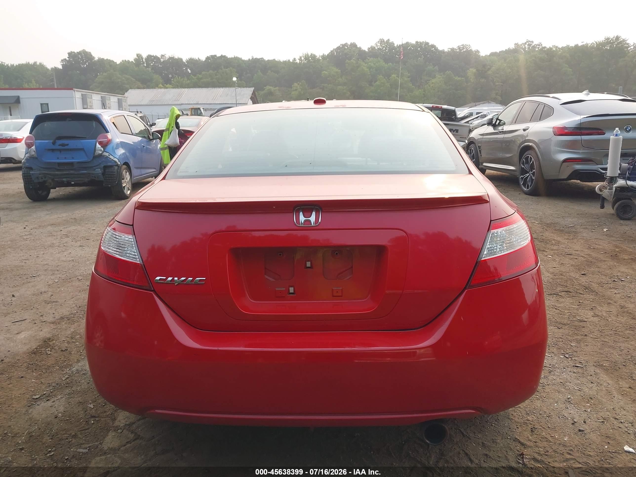 2008 Honda Civic Ex-l Red vin: 2HGFG12938H503313