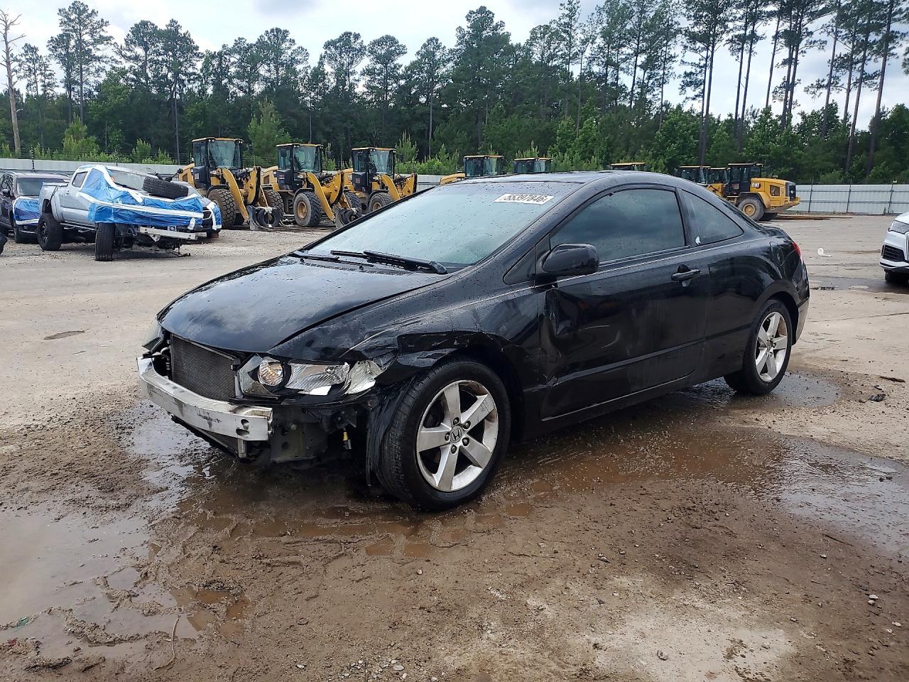 2008 Honda Civic Exl Black vin: 2HGFG12938H504297