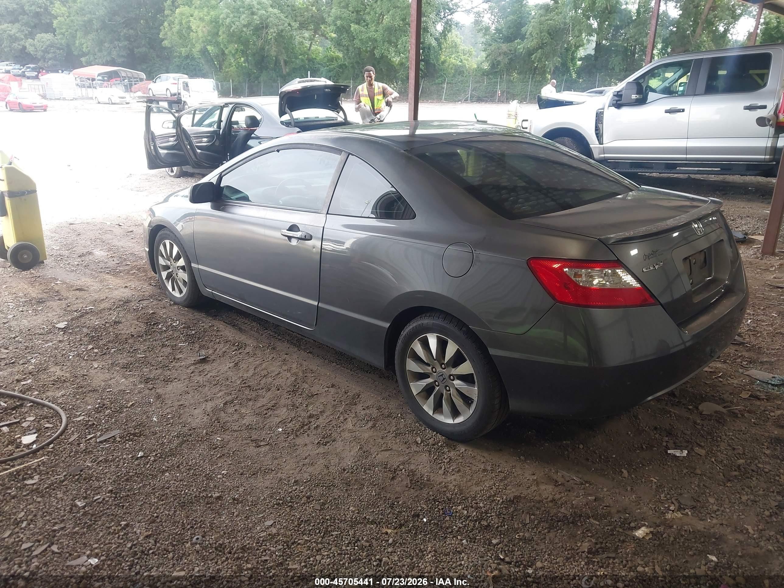 2009 Honda Civic Ex-l Gray vin: 2HGFG12939H509579