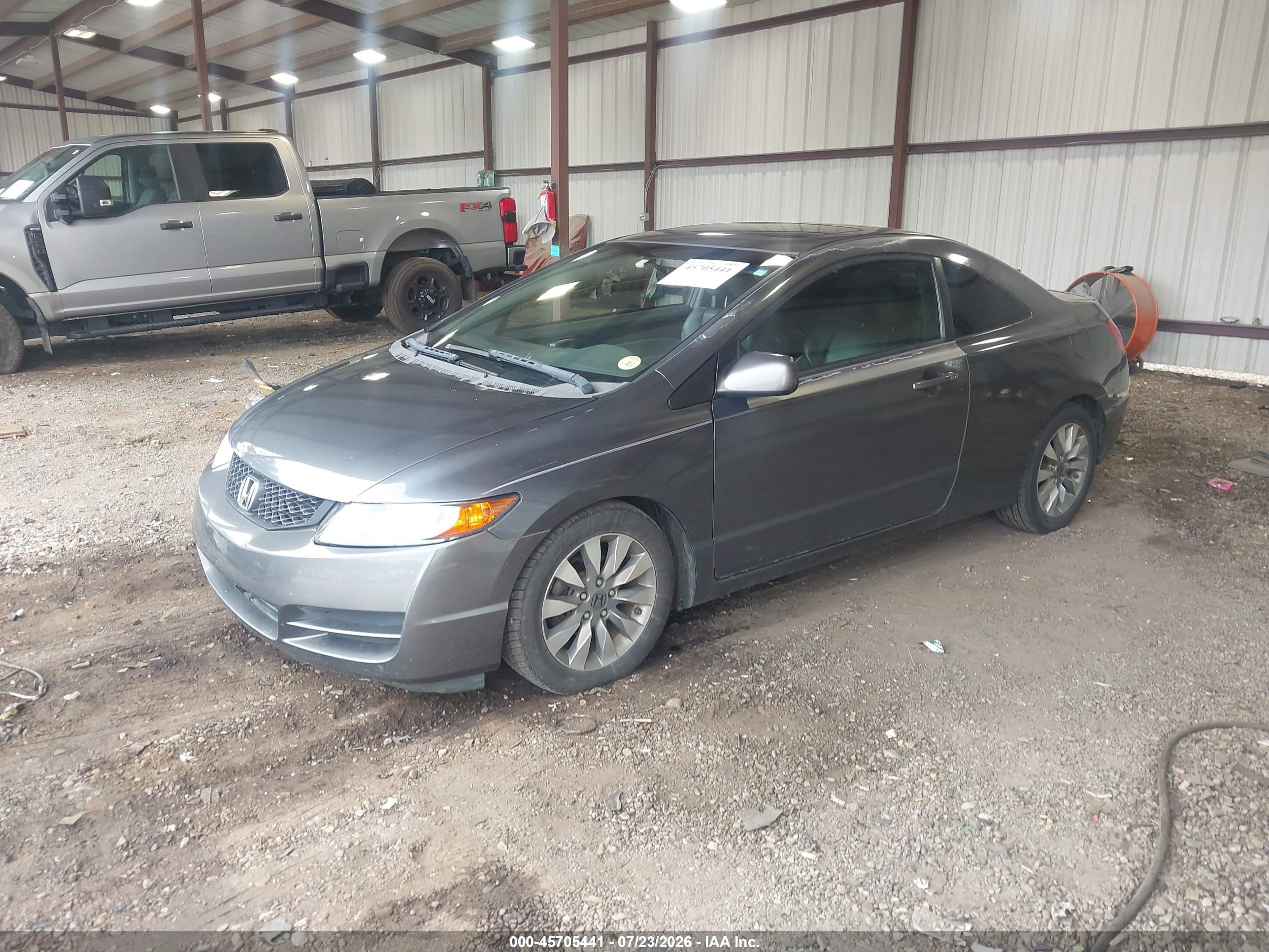 2009 Honda Civic Ex-l Gray vin: 2HGFG12939H509579