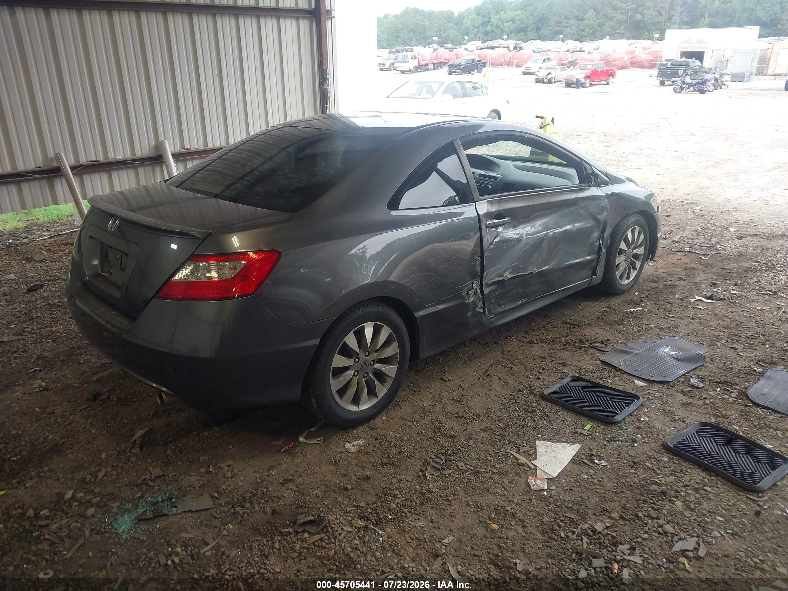 2009 Honda Civic Ex-l Gray vin: 2HGFG12939H509579