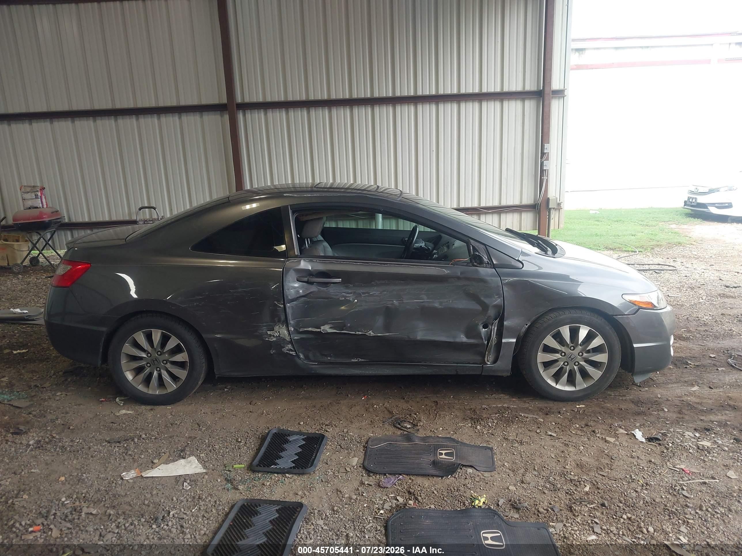 2009 Honda Civic Ex-l Gray vin: 2HGFG12939H509579