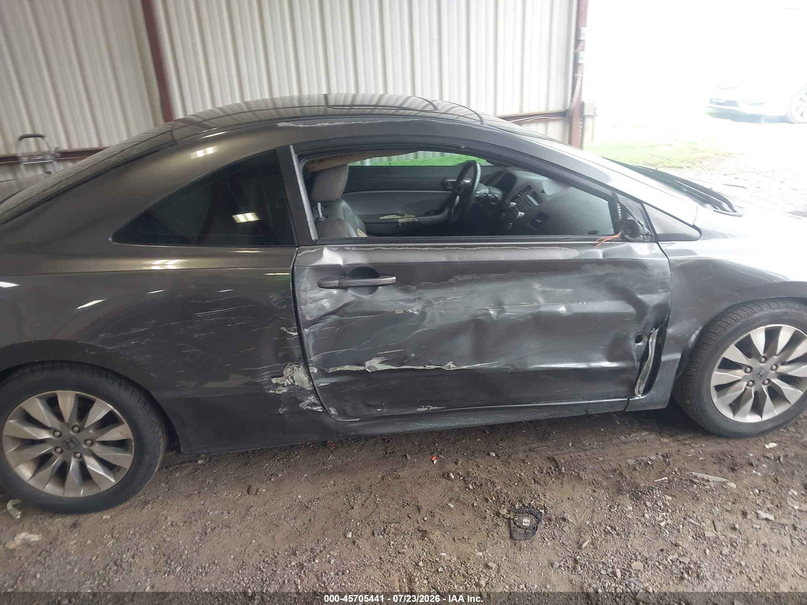 2009 Honda Civic Ex-l Gray vin: 2HGFG12939H509579