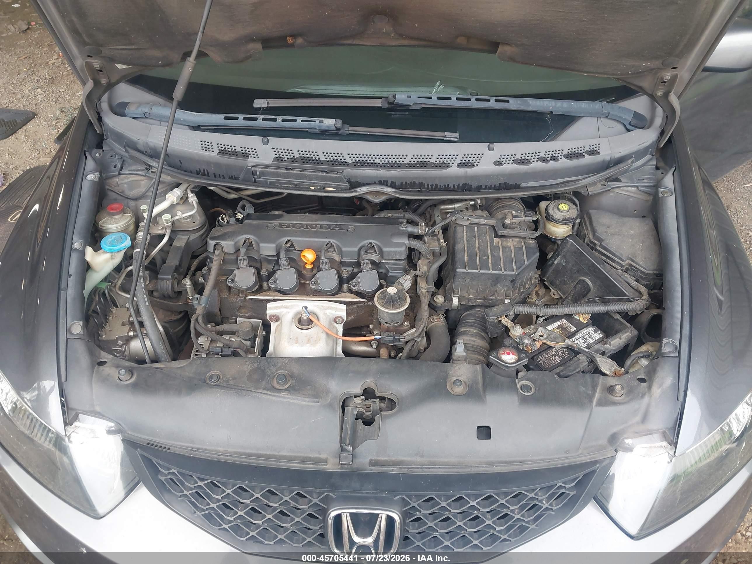 2009 Honda Civic Ex-l Gray vin: 2HGFG12939H509579