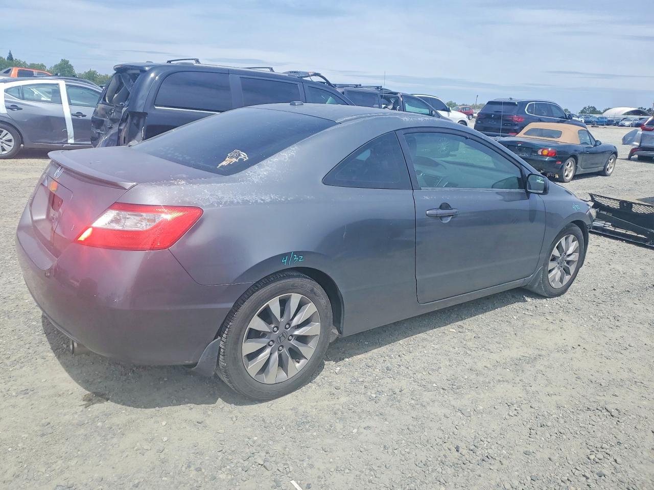 2009 Honda Civic Exl Gray vin: 2HGFG12939H510246