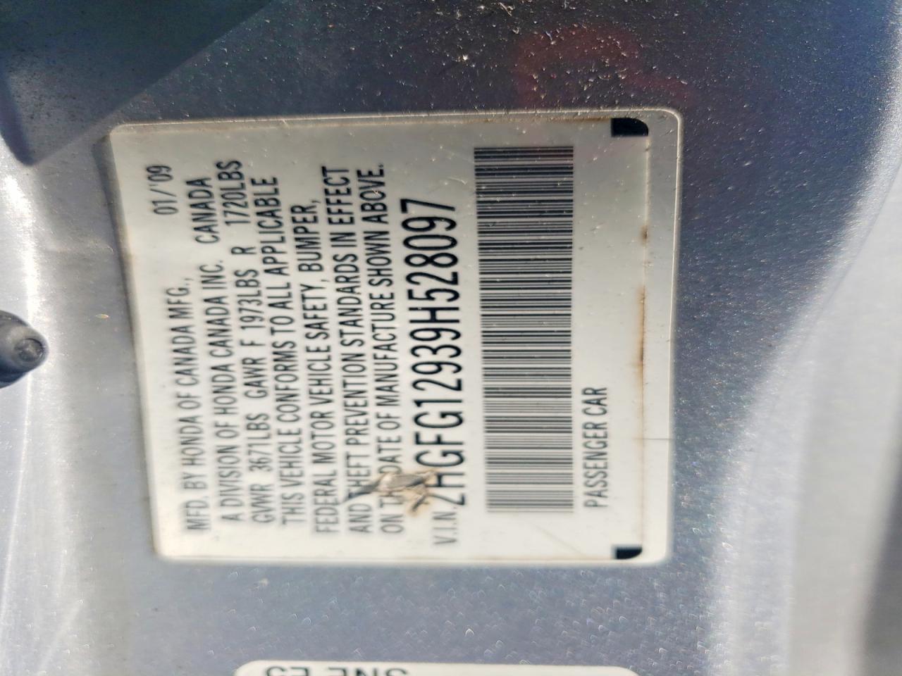 2009 Honda Civic Exl Silver vin: 2HGFG12939H528097
