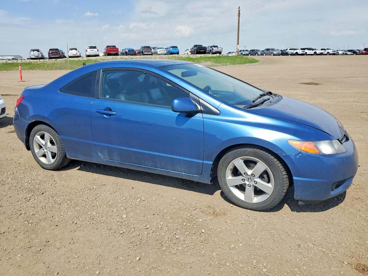 2008 Honda Civic Exl Blue vin: 2HGFG12948H001670