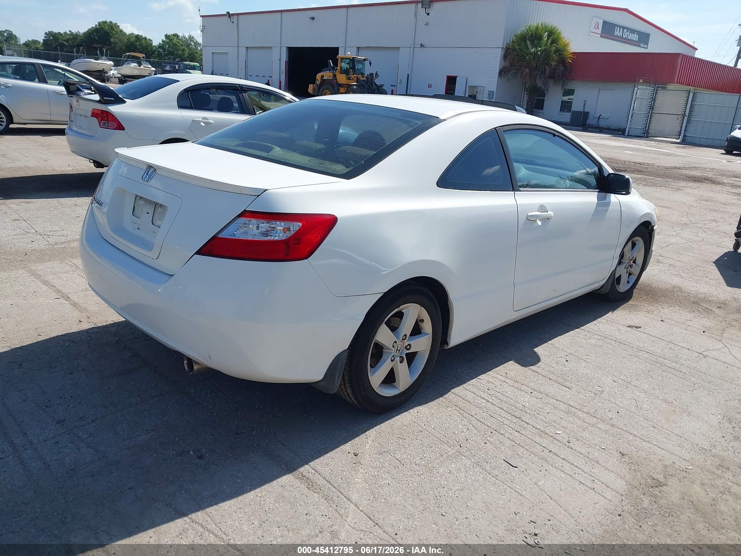 2008 Honda Civic Ex-l White vin: 2HGFG12948H518743