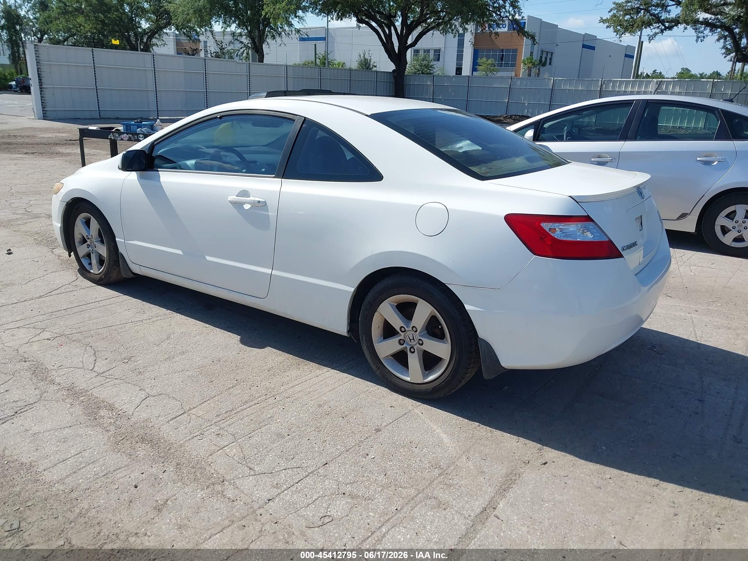 2008 Honda Civic Ex-l White vin: 2HGFG12948H518743