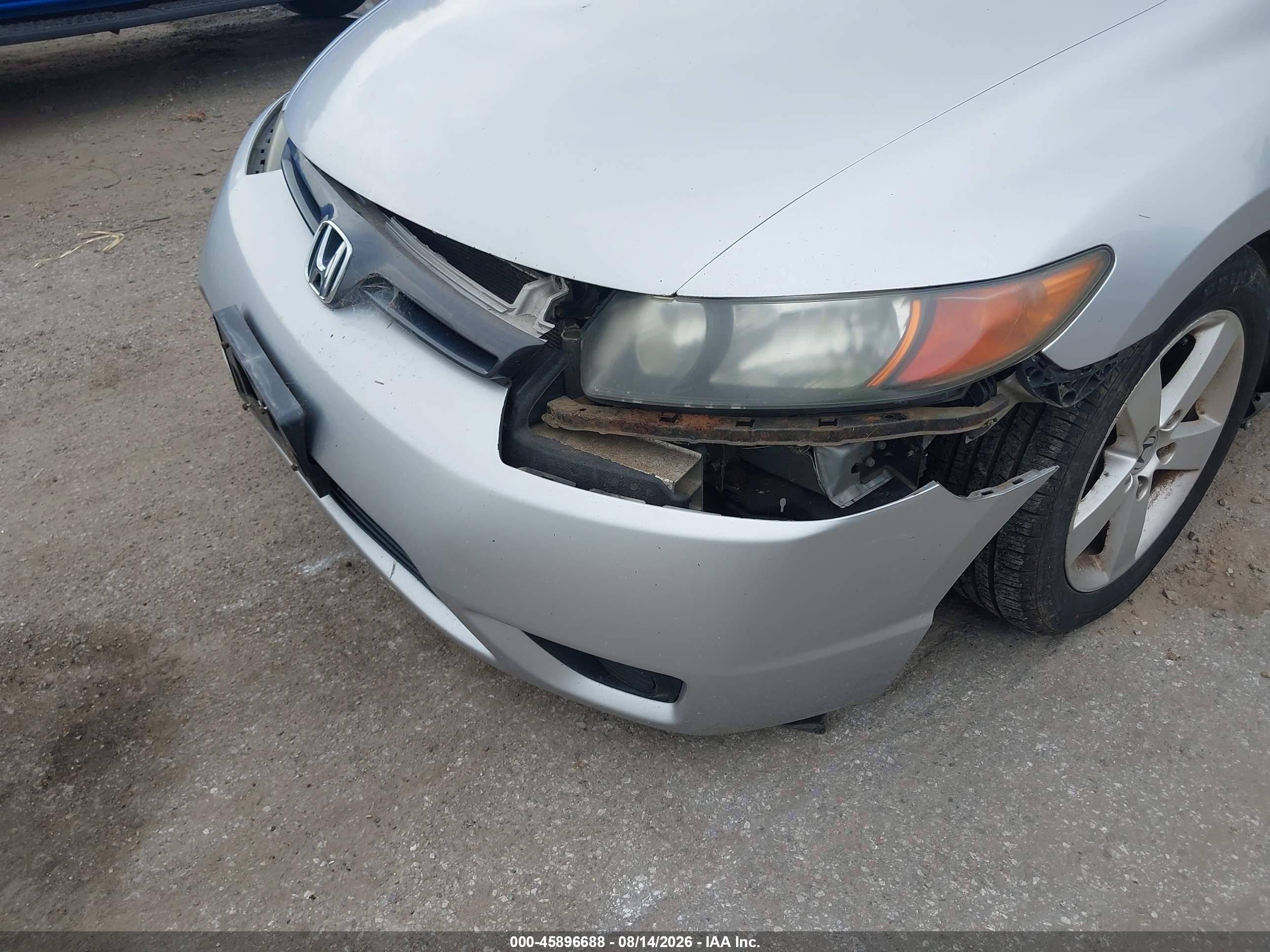 2008 Honda Civic Ex-l Silver vin: 2HGFG12948H527345
